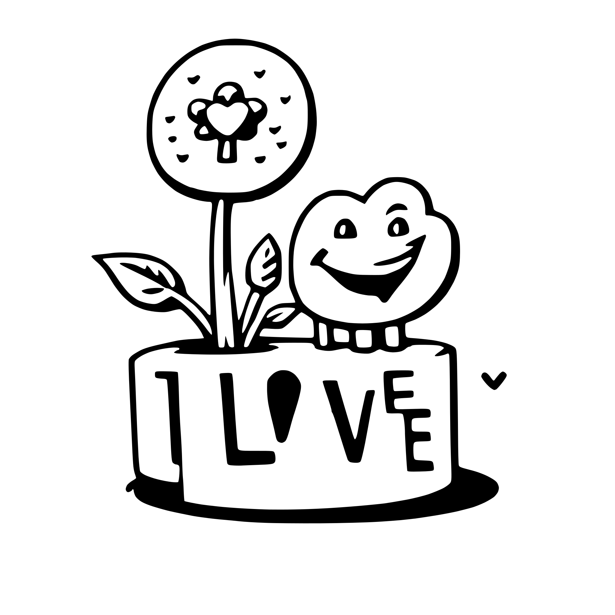 AI-generated SVG of a love doodles
