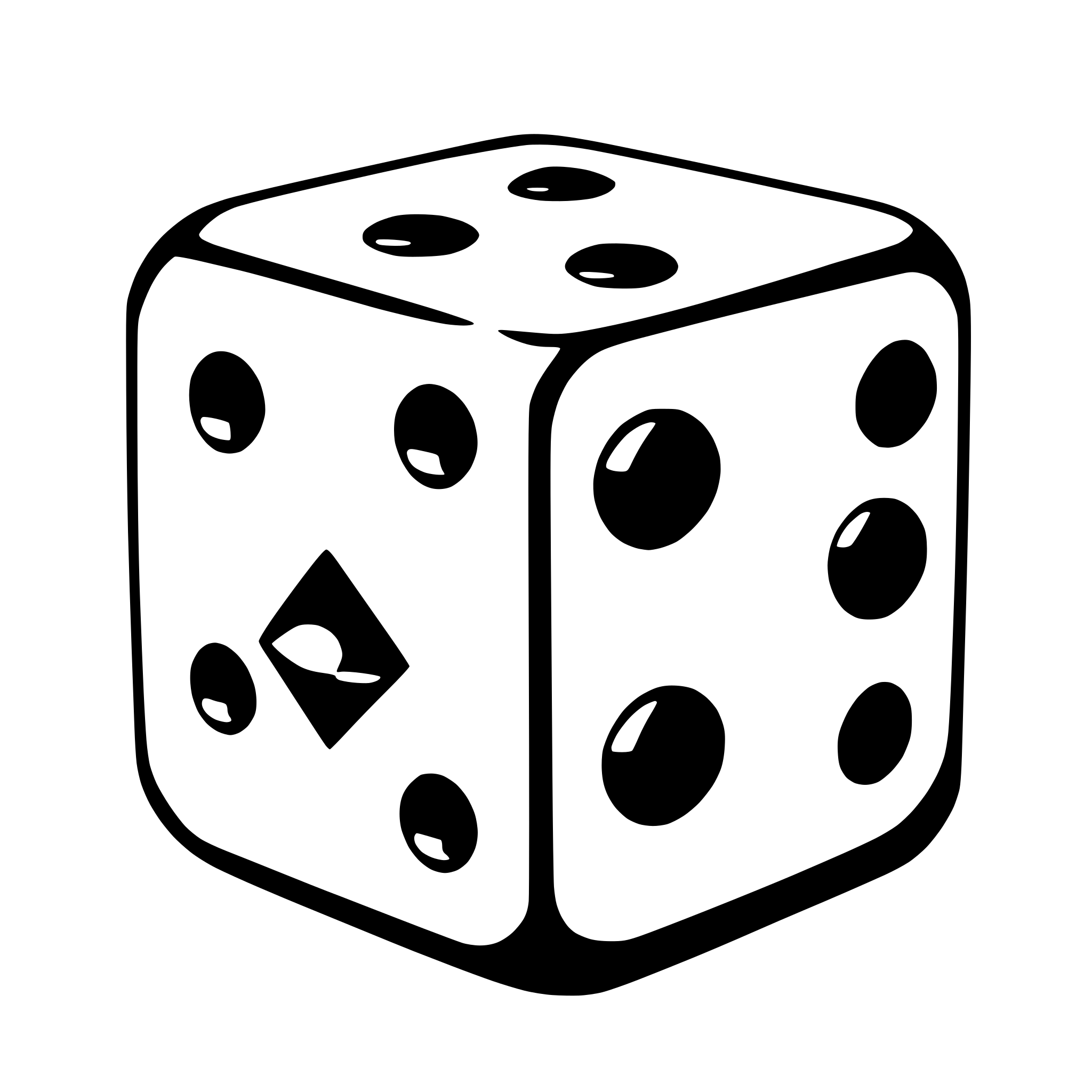 AI-generated SVG of 'a casino style dice'