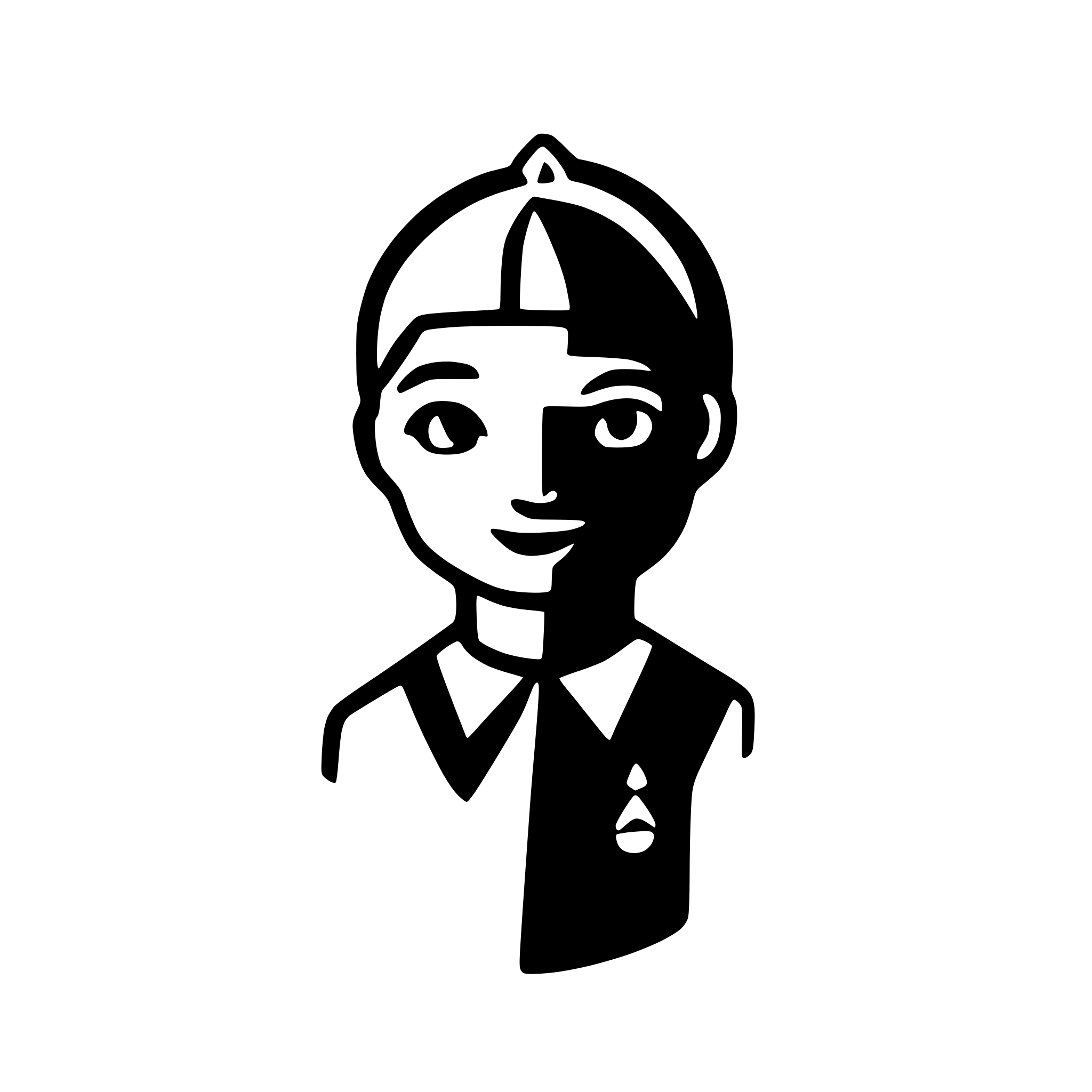 AI-generated SVG of a A person icon with a map pin as his head