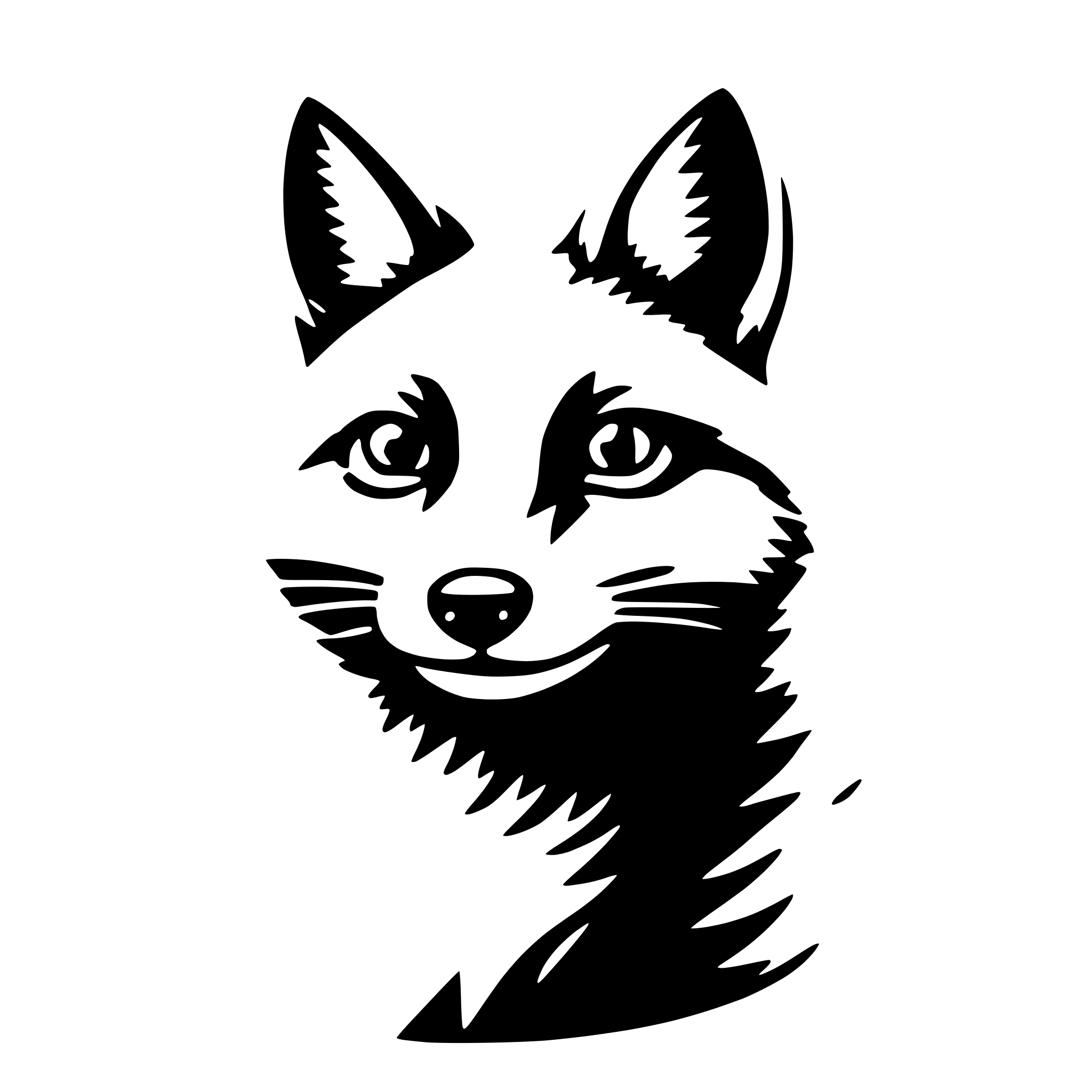 AI-generated SVG of 'fox'