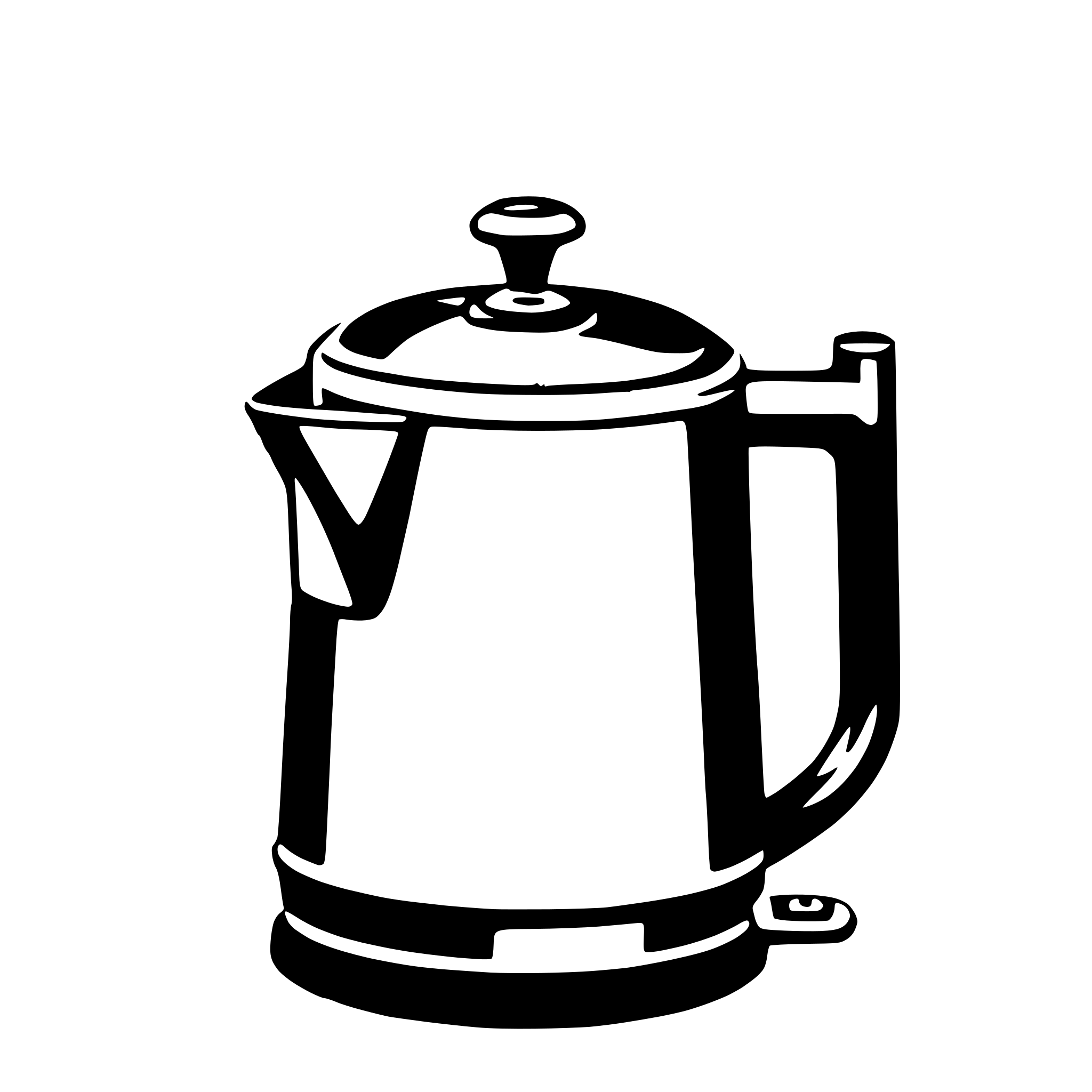 AI-generated SVG of 'electric kettle'
