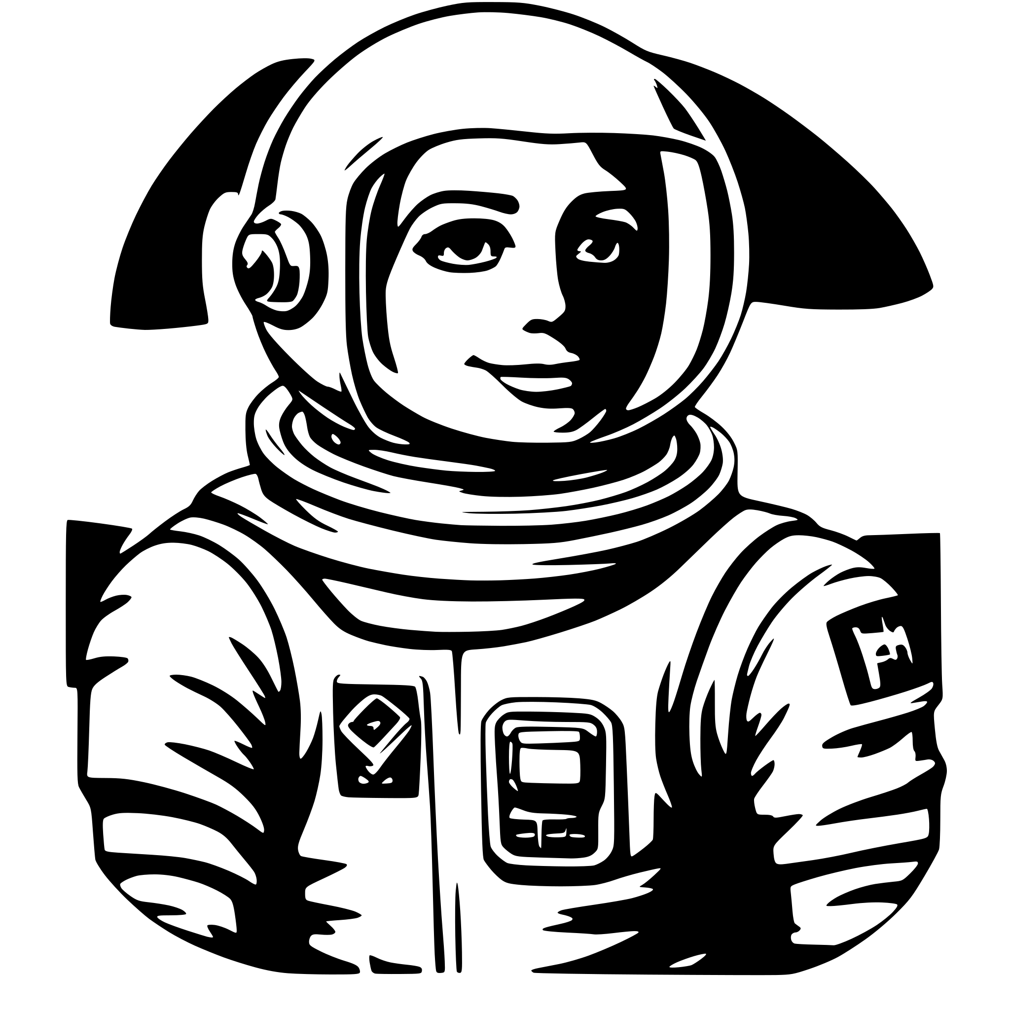 AI-generated SVG of 'astronaut'
