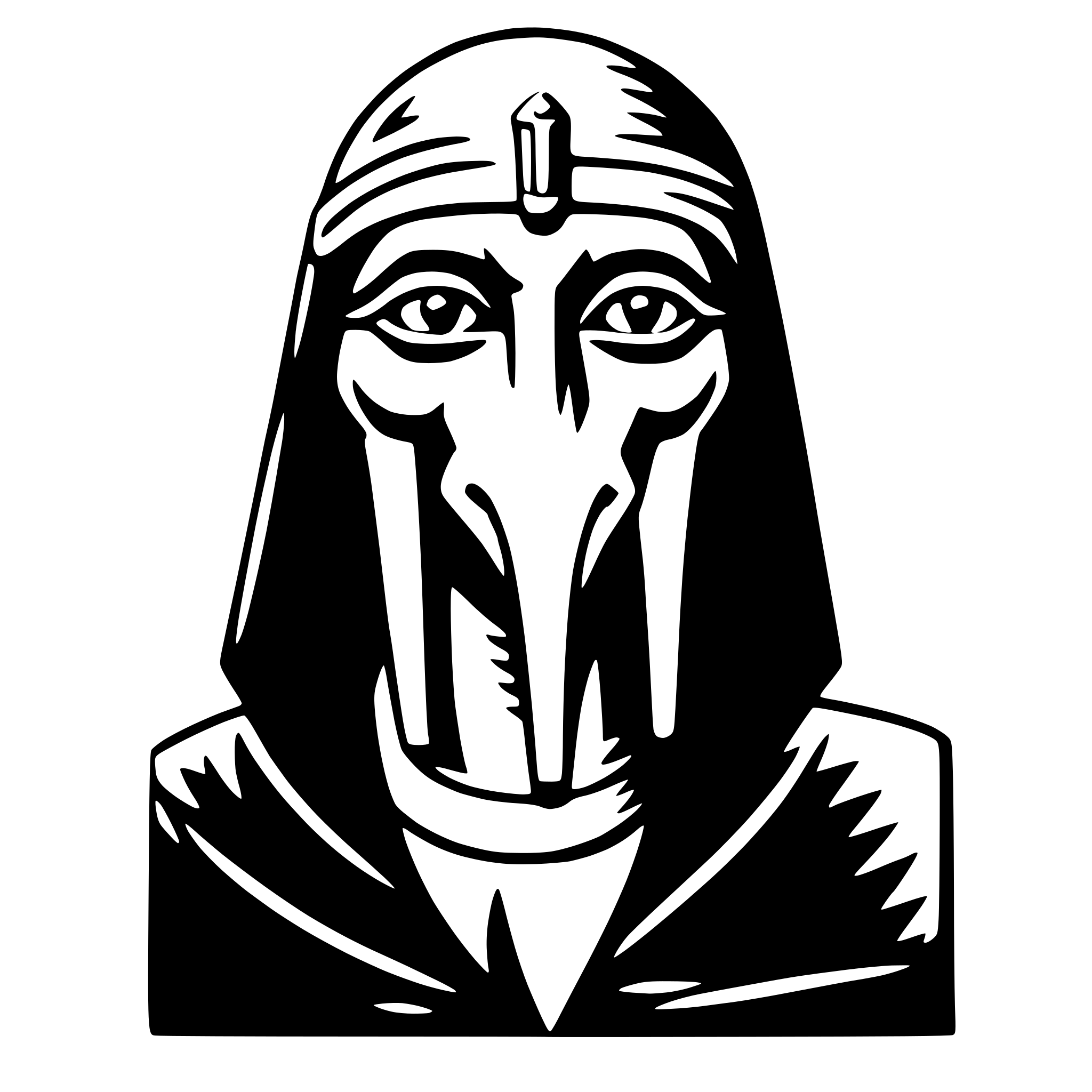 AI-generated SVG of a thoth