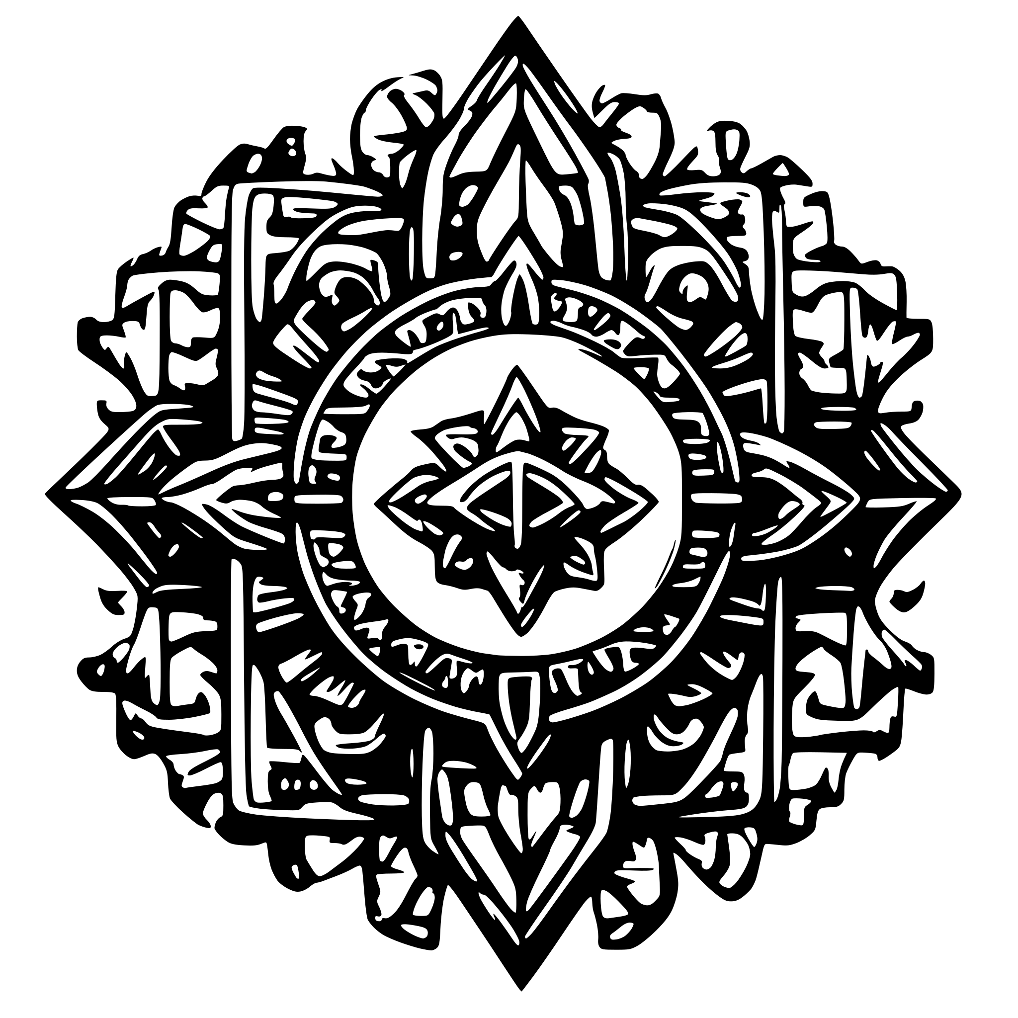 AI-generated SVG of 'Neo tribal'