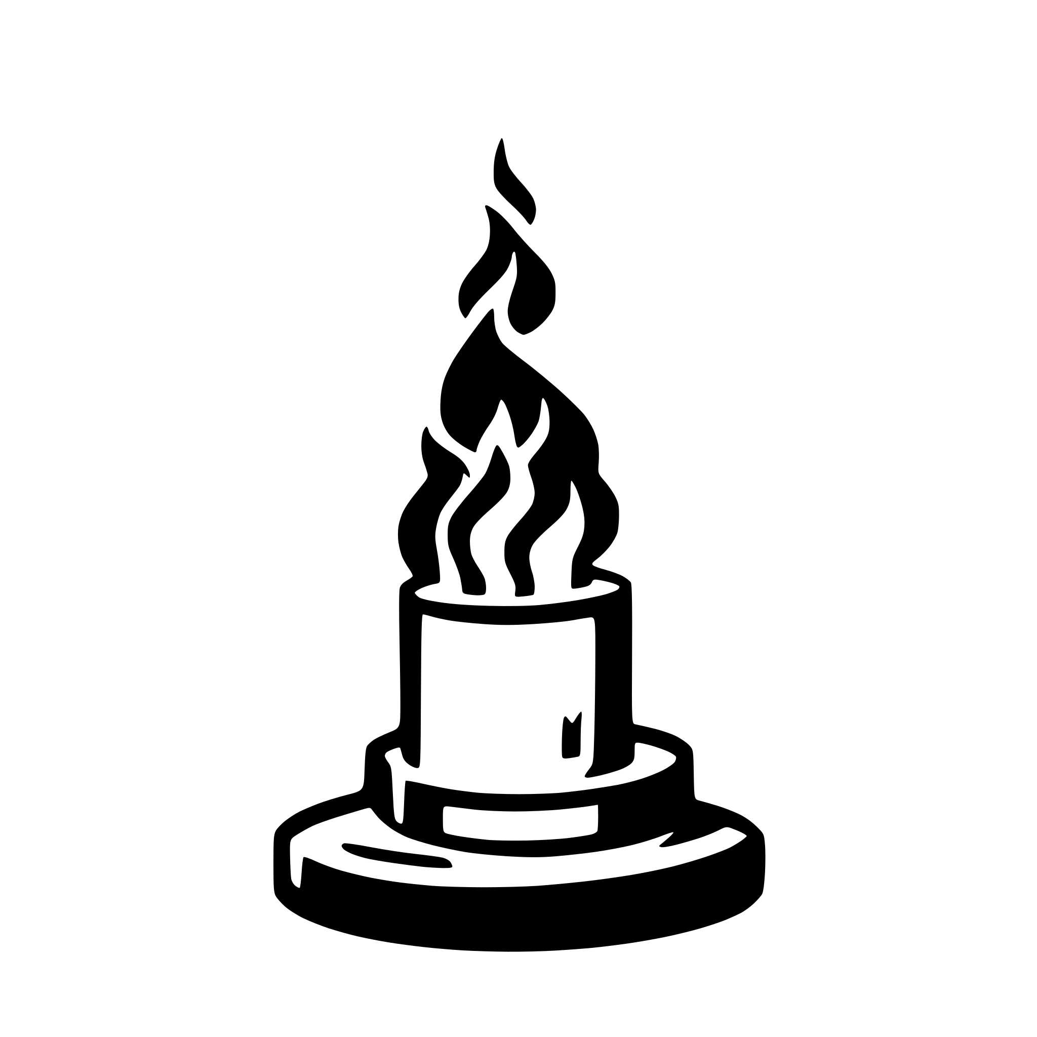 AI-generated SVG of a simple extinguished campfire with no background
