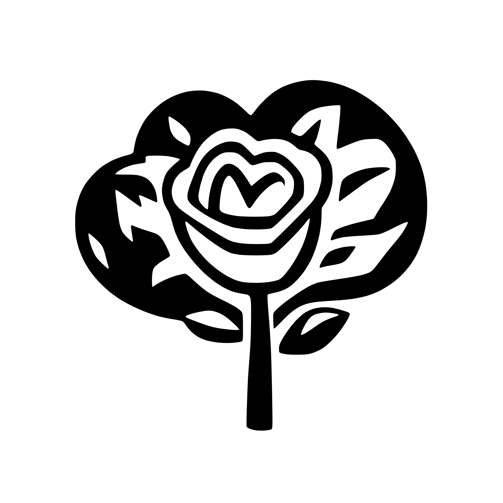 AI-generated SVG of a roses hearts love