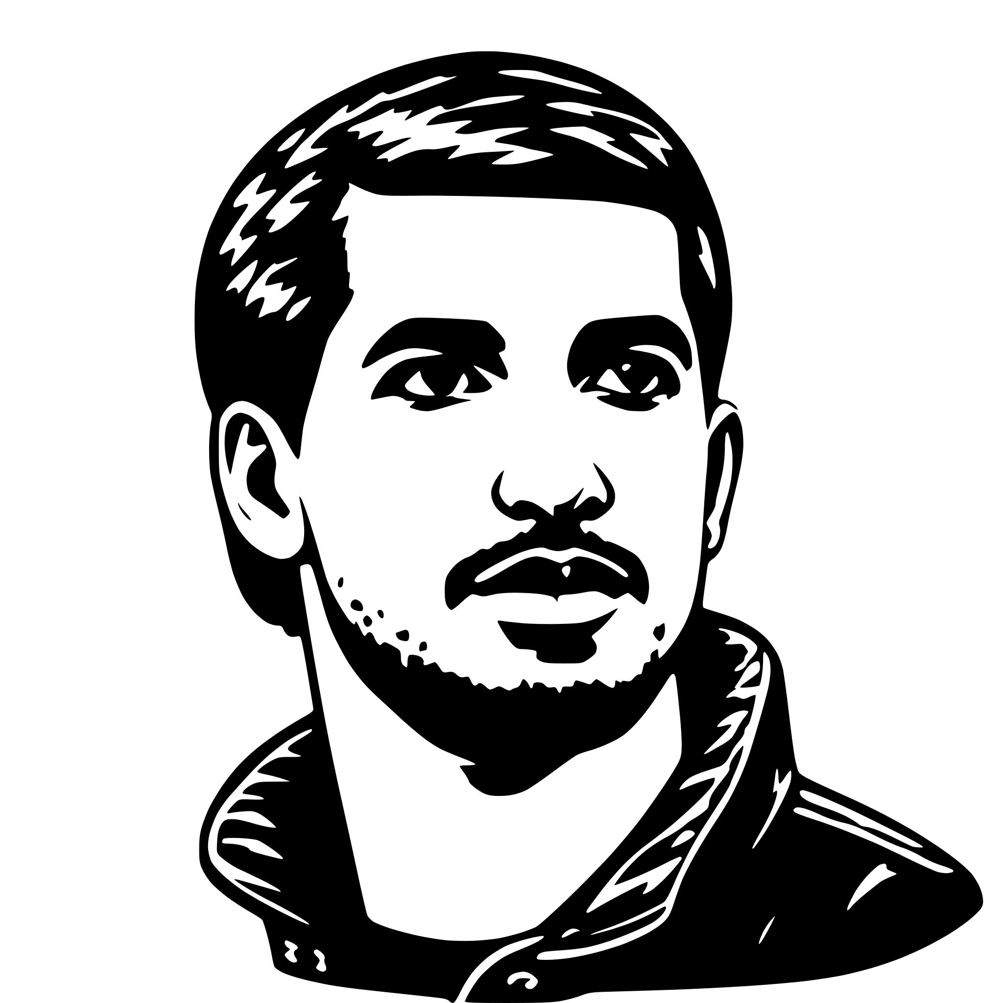 AI-generated SVG of 'drake's head'