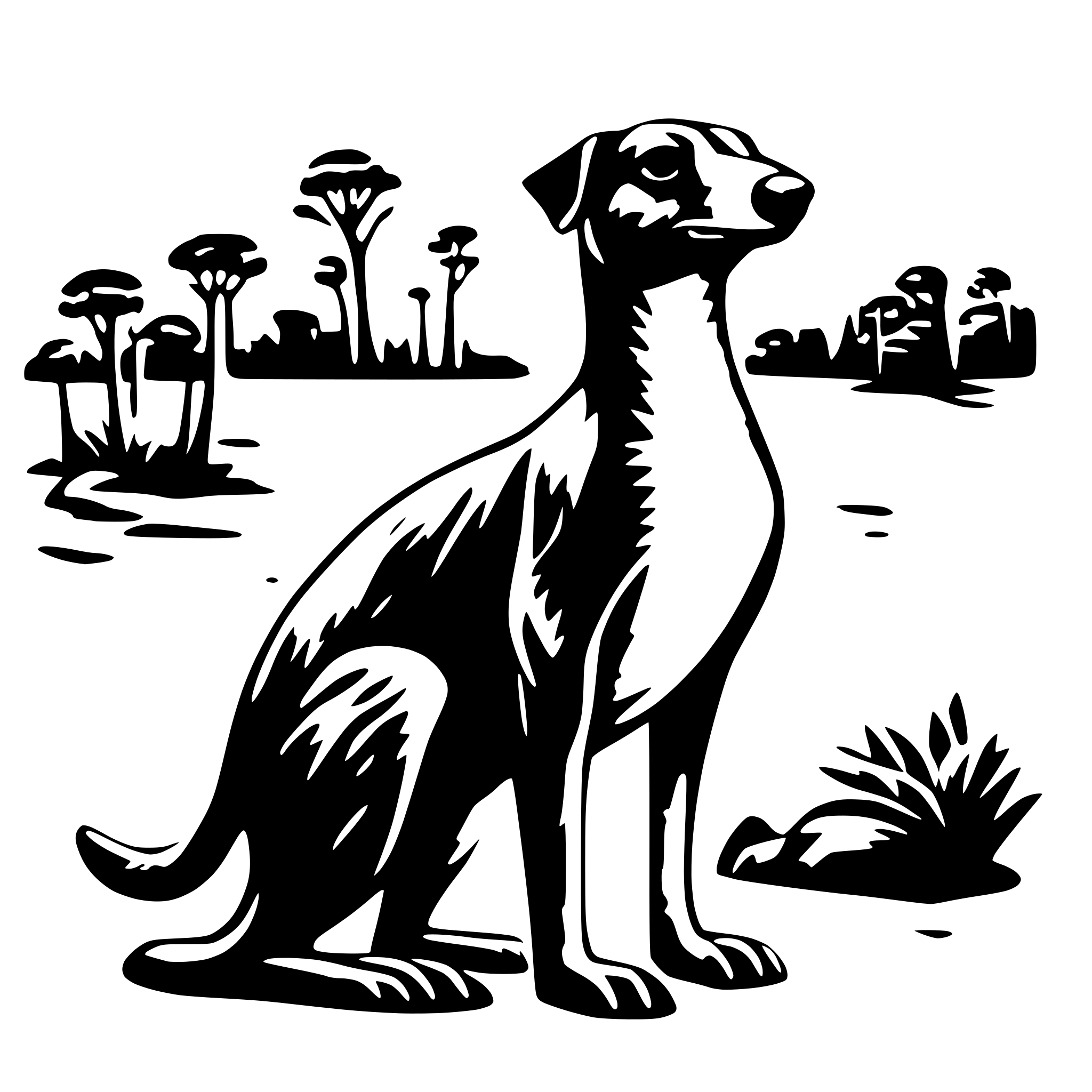 AI-generated SVG of a Australian Animals gone wild