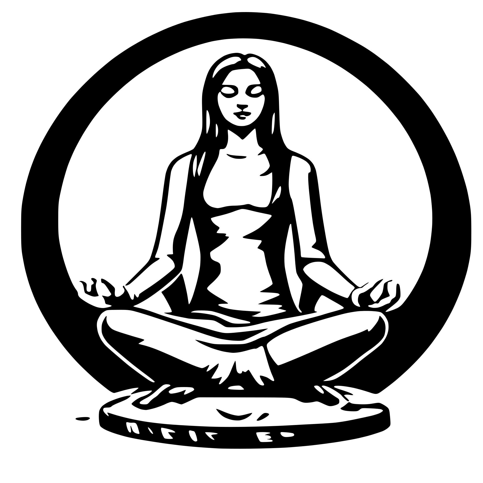 AI-generated SVG of 'icon that can be used for meditation website'