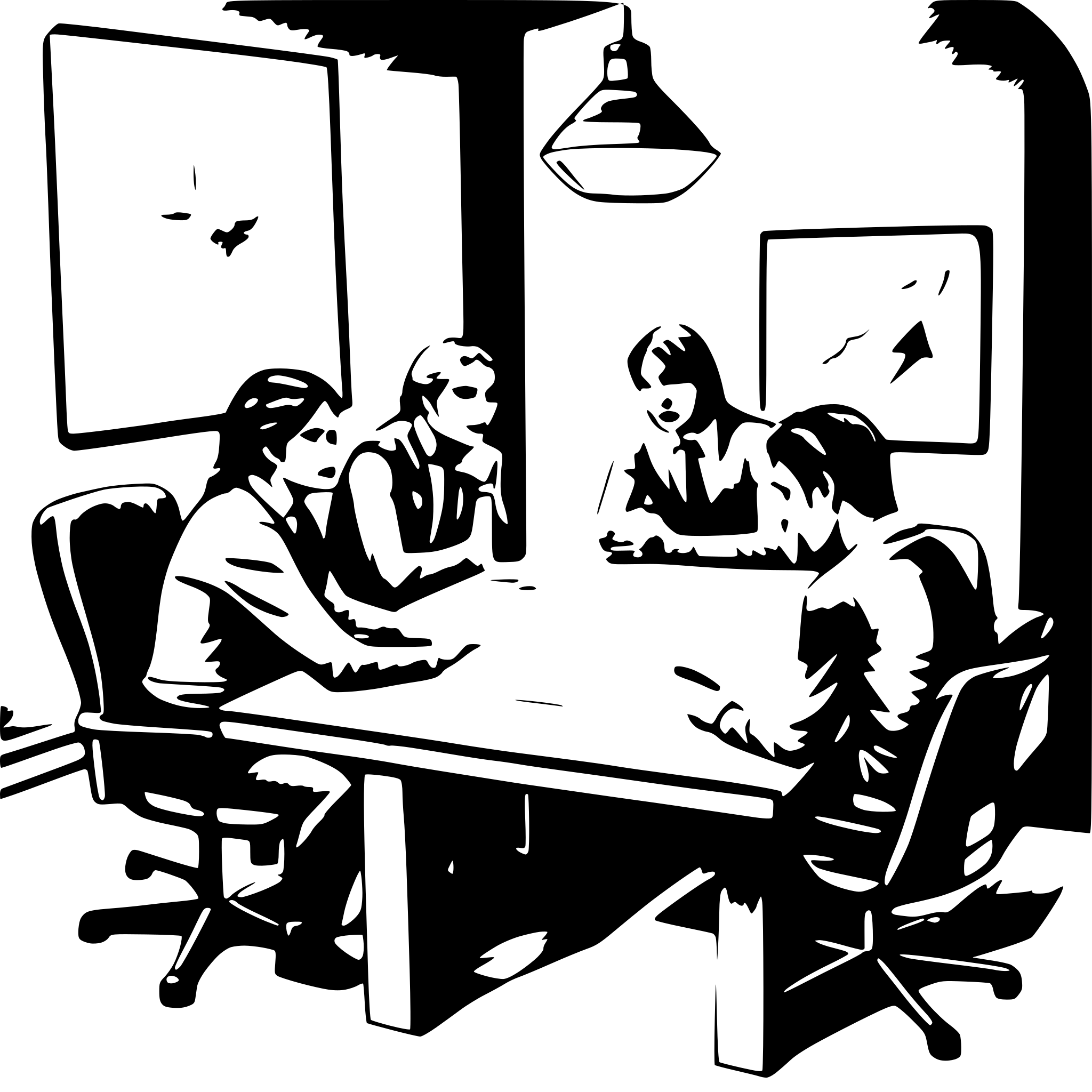 AI-generated SVG of a A small group of people, sitting around a plain wooden table in a dimly lit office. One person is holding their head in frustration, while others look worried. On the table, there are papers and a laptop showing charts with red arrows pointing downward. The walls are plain, adding to the bleak atmosphere AI-generated SVG of a A small group of people, sitting around a plain wooden table in a dimly lit office. One person is holding their head in frustration, while others look worried. On the table, there are papers and a laptop showing charts with red arrows pointing downward. The walls are plain, adding to the bleak atmosphere