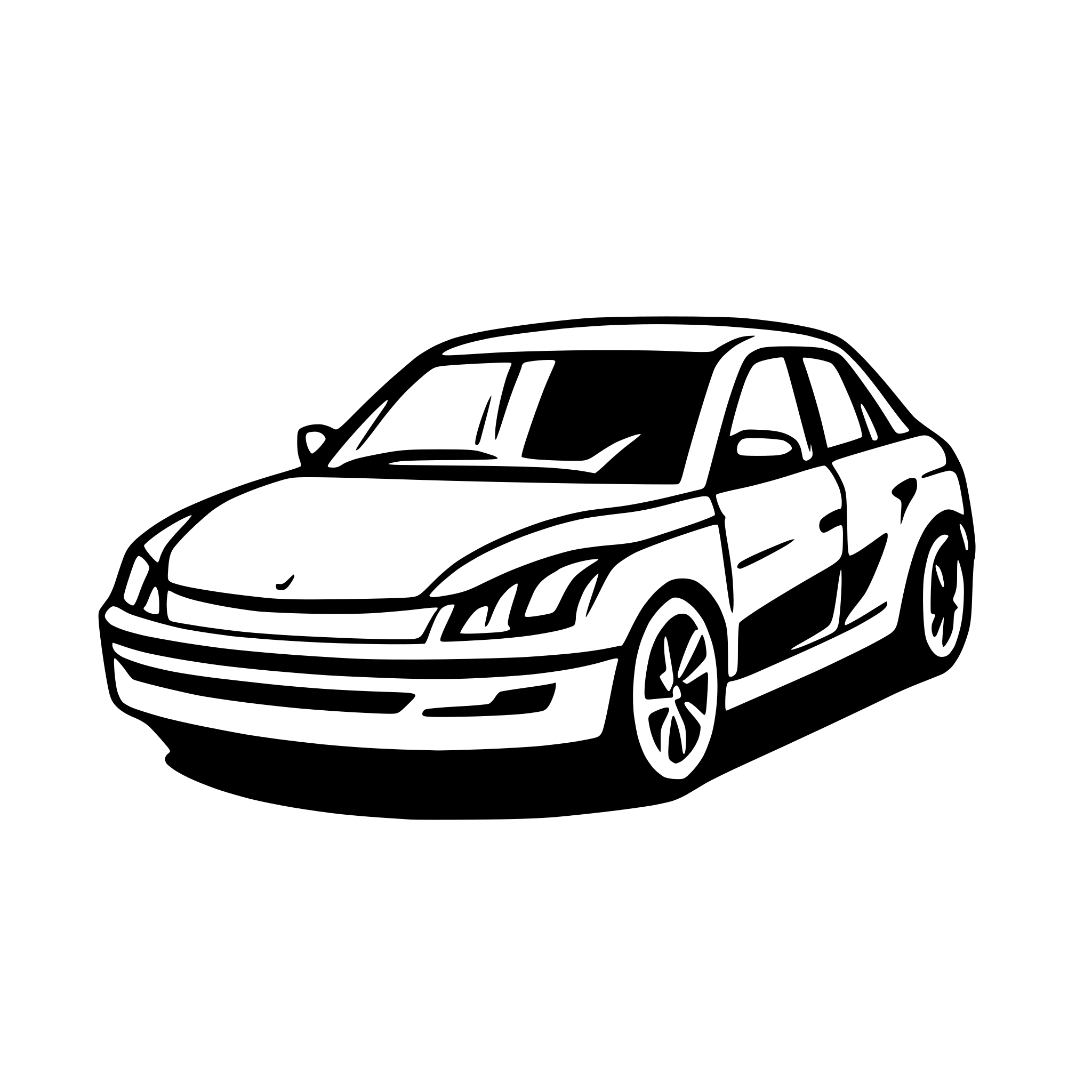 AI-generated SVG of 'sedan simple svg'