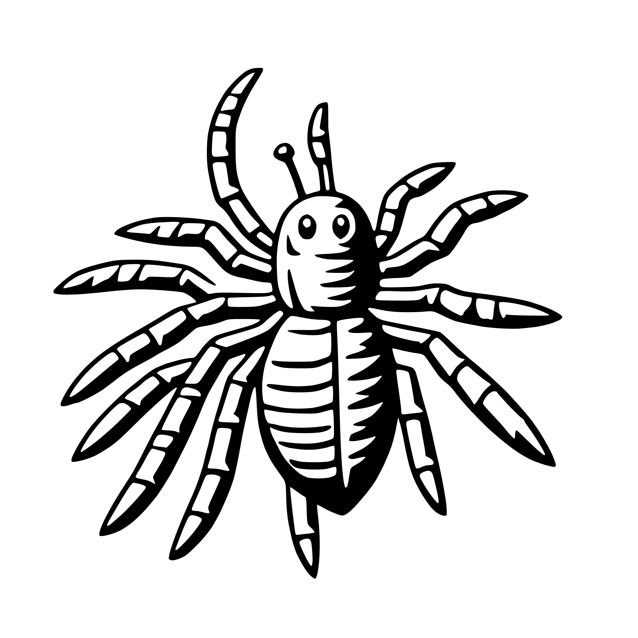 AI-generated SVG of 'anansi'