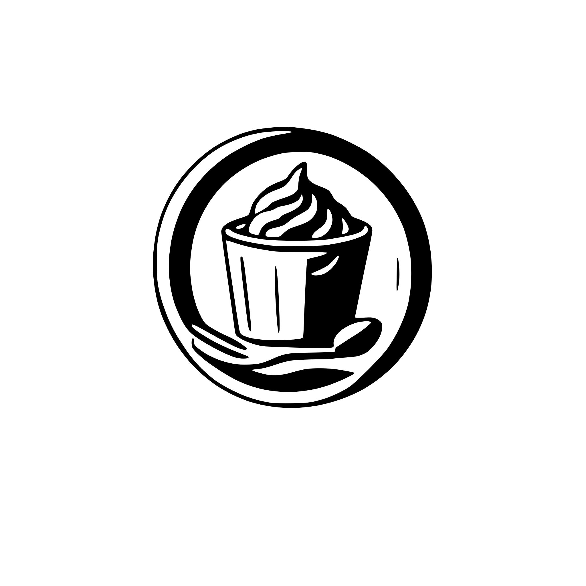 AI-generated SVG of a logo sharing food very minimalistic