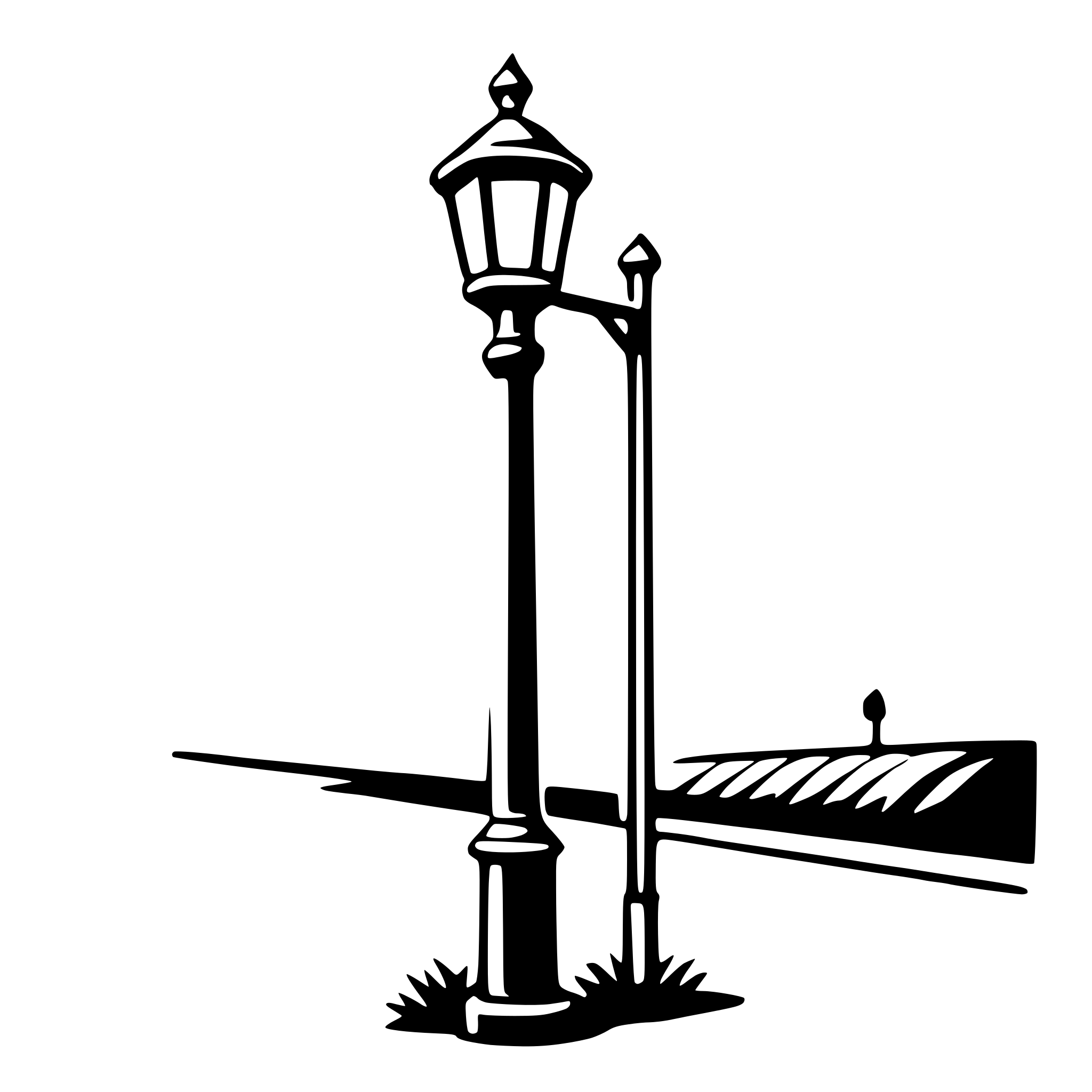 AI-generated SVG of a streetlight
