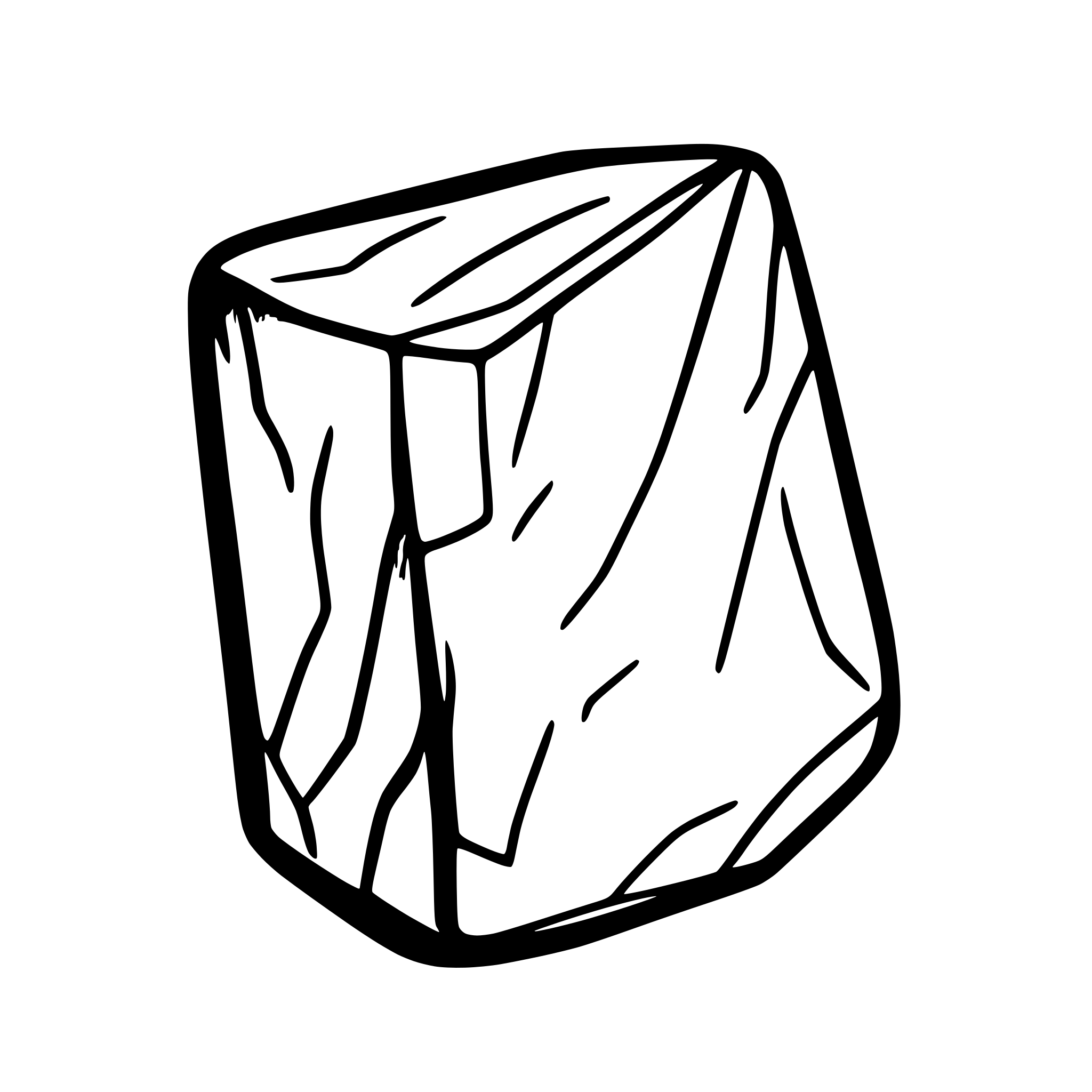 AI-generated SVG of a ore in a shape of small rectangle shard