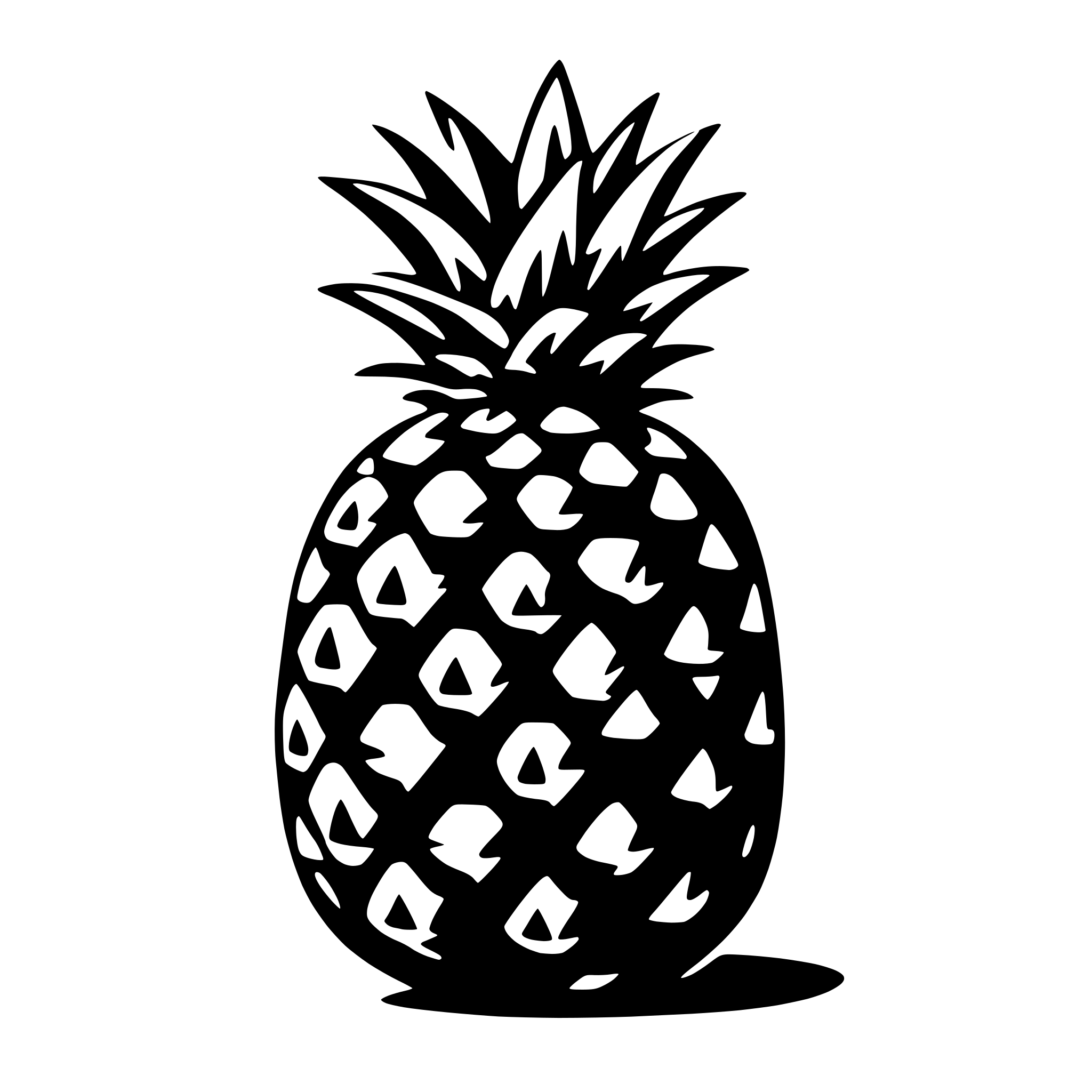 AI-generated SVG of a pineapple
