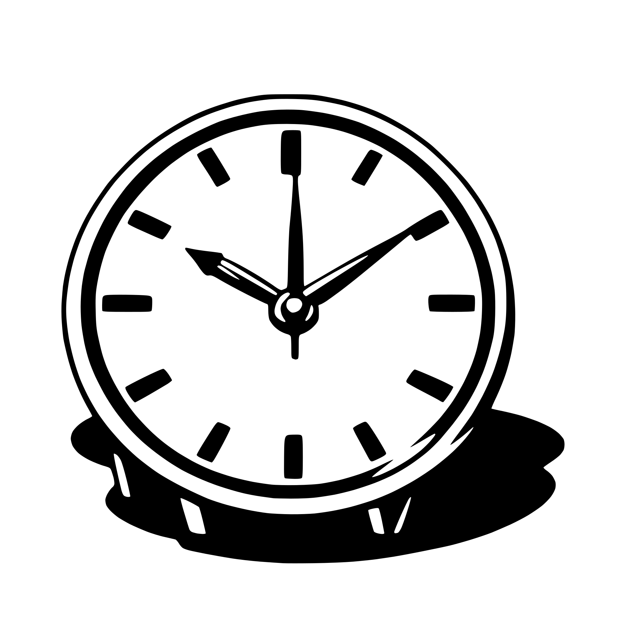 AI-generated SVG of a wall clock