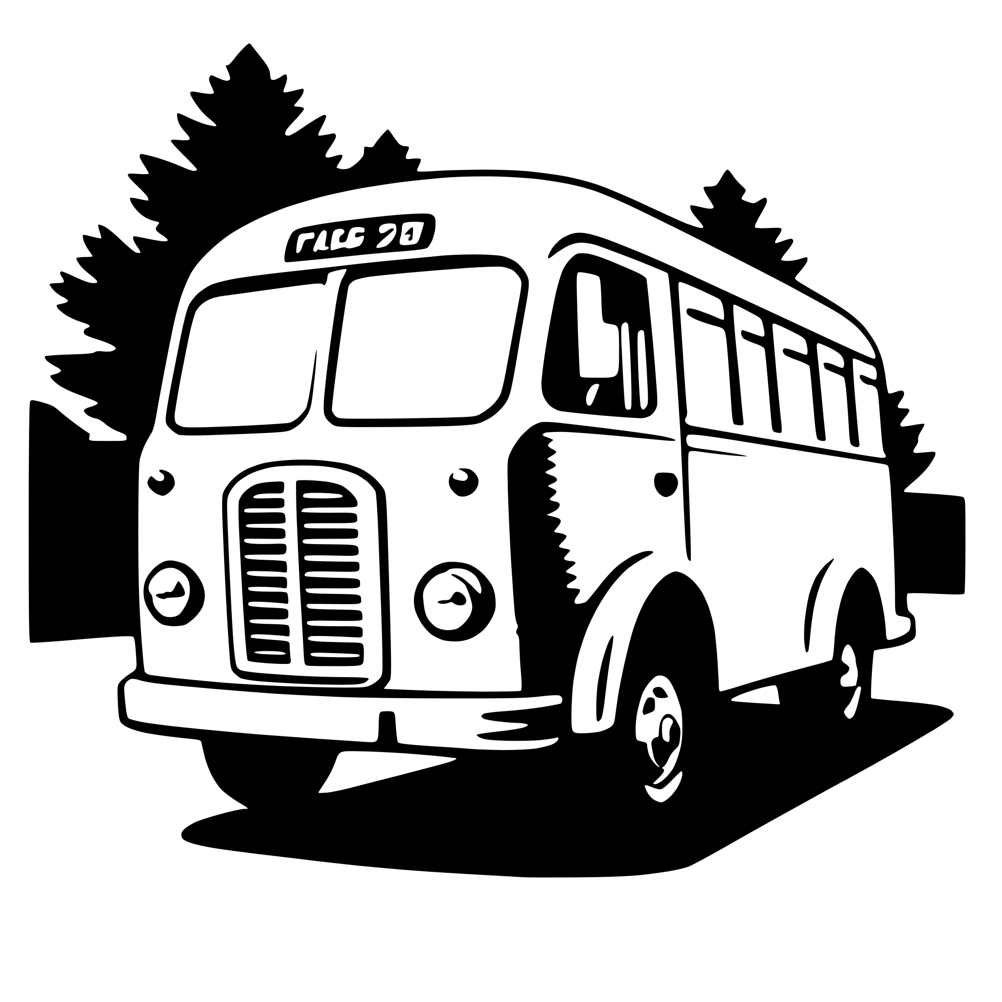 AI-generated SVG of a bus