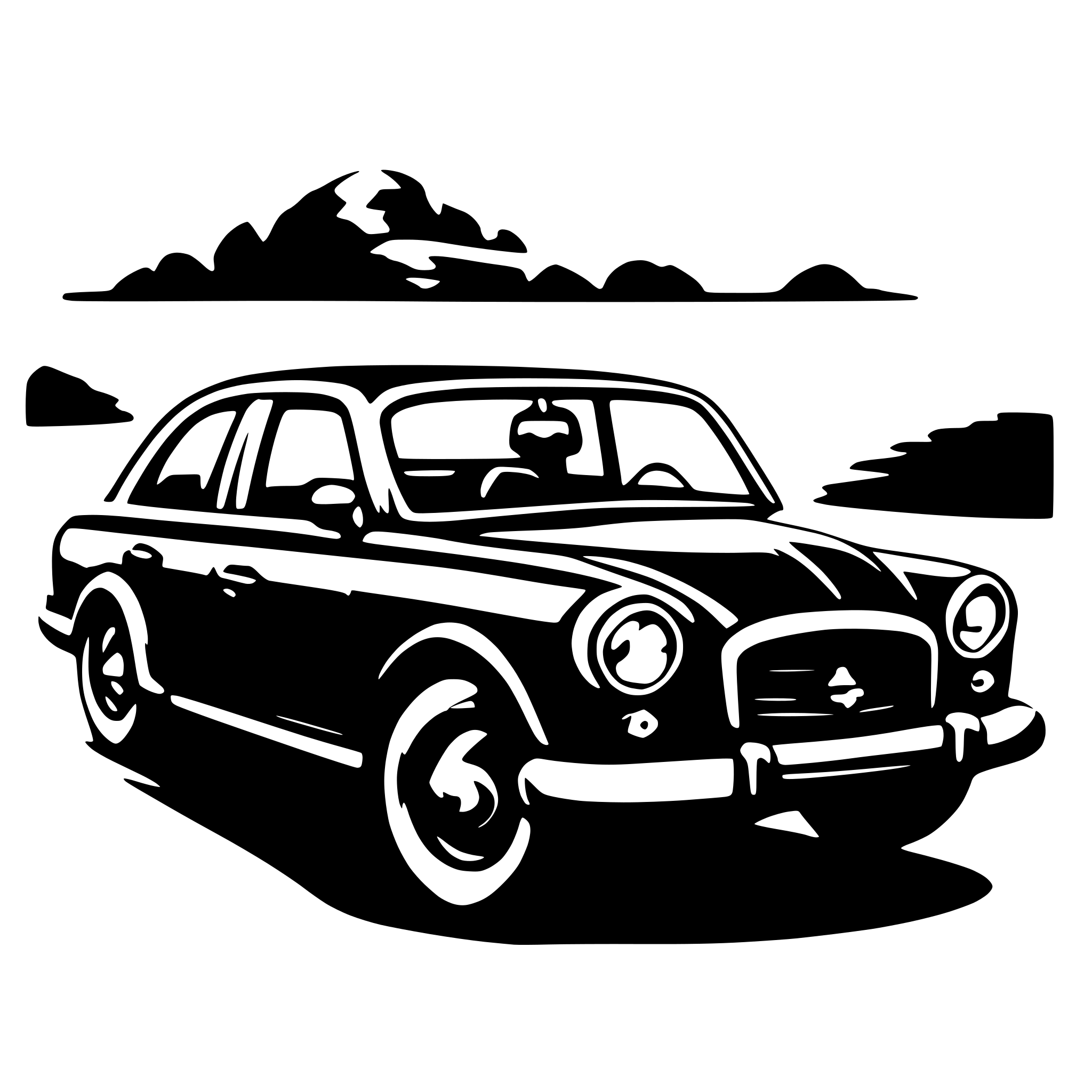 AI-generated SVG of a car