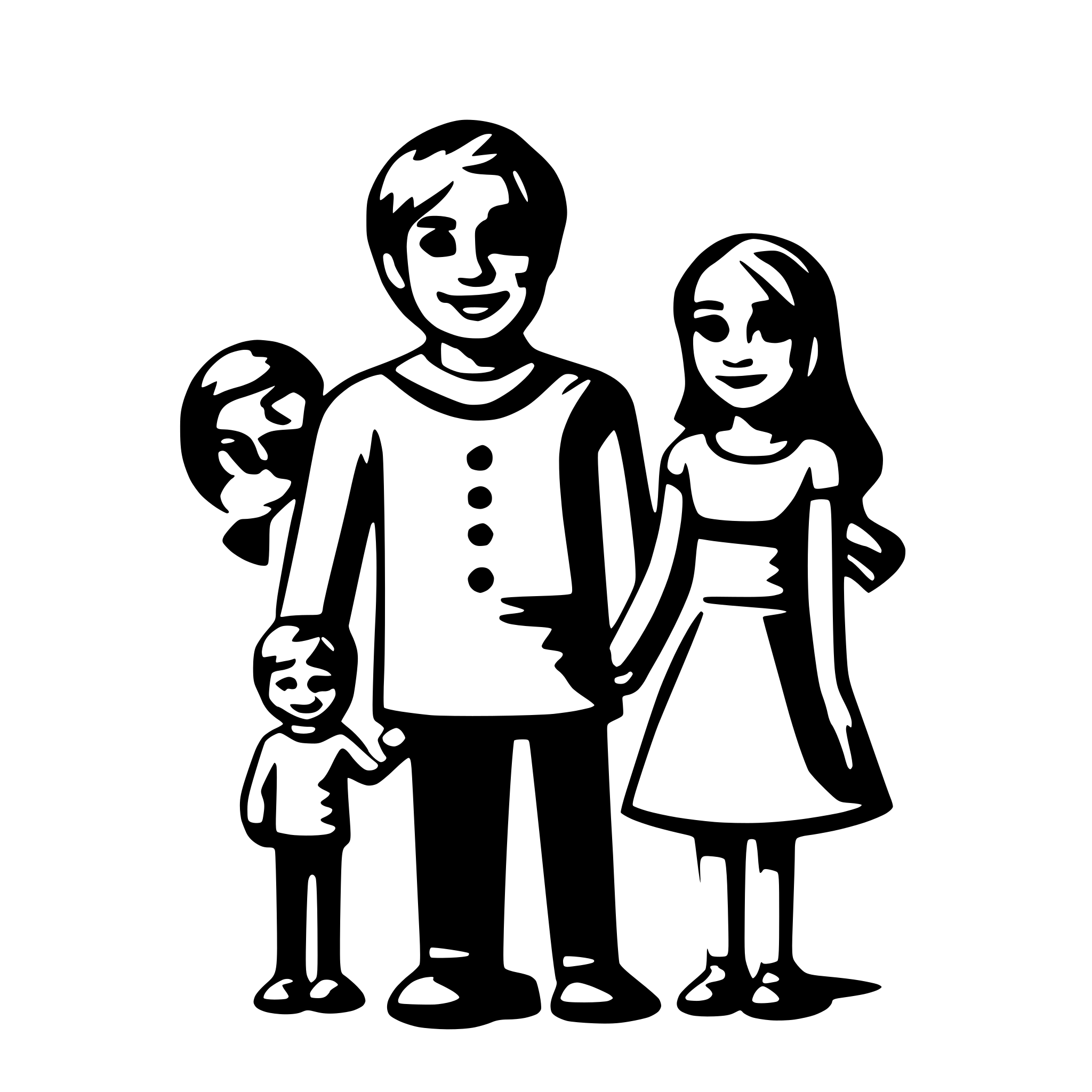 AI-generated SVG of a create a family