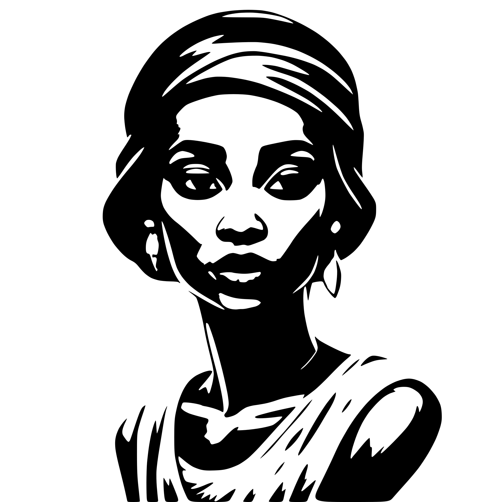 AI-generated SVG of 'african woman fully body visible'
