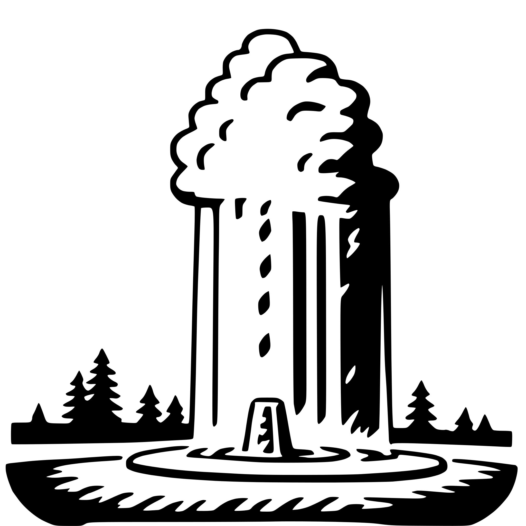 AI-generated SVG of a old faithful