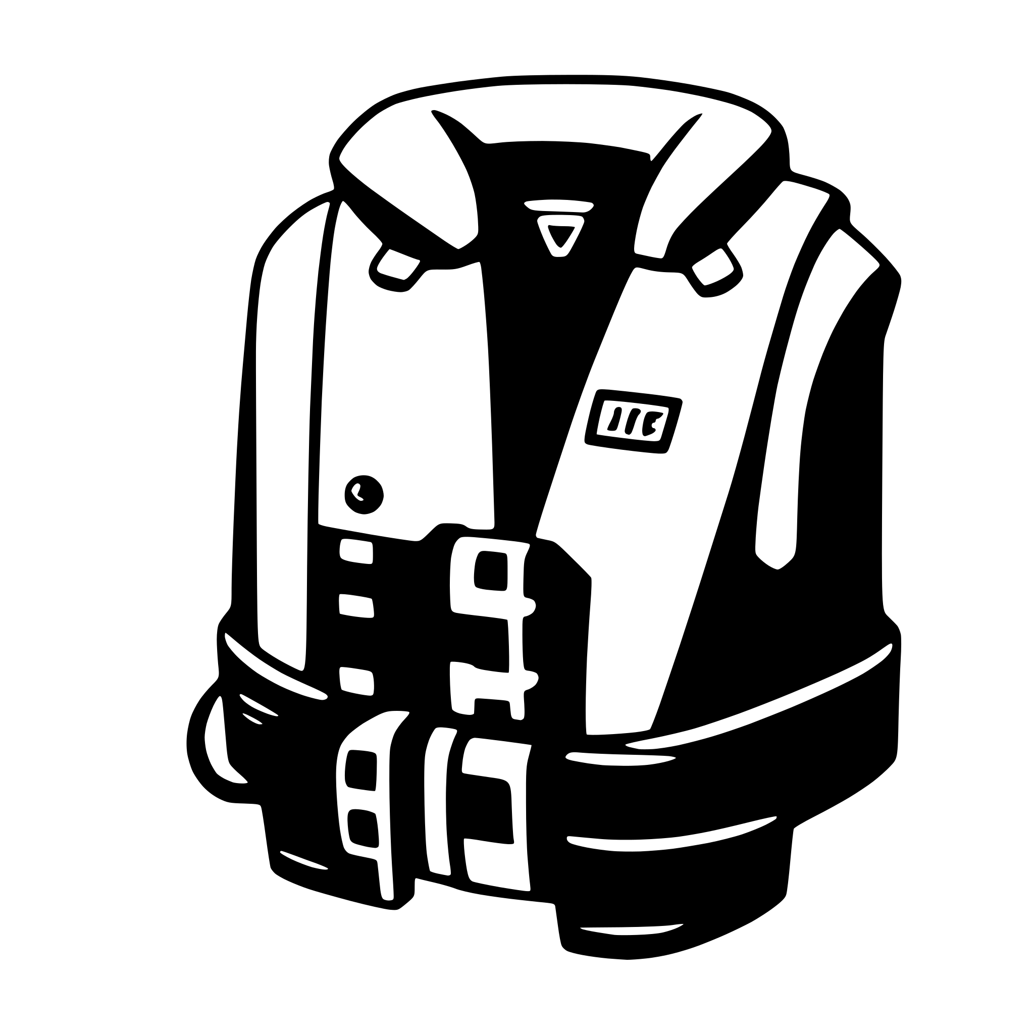 AI-generated SVG of a lifejacket