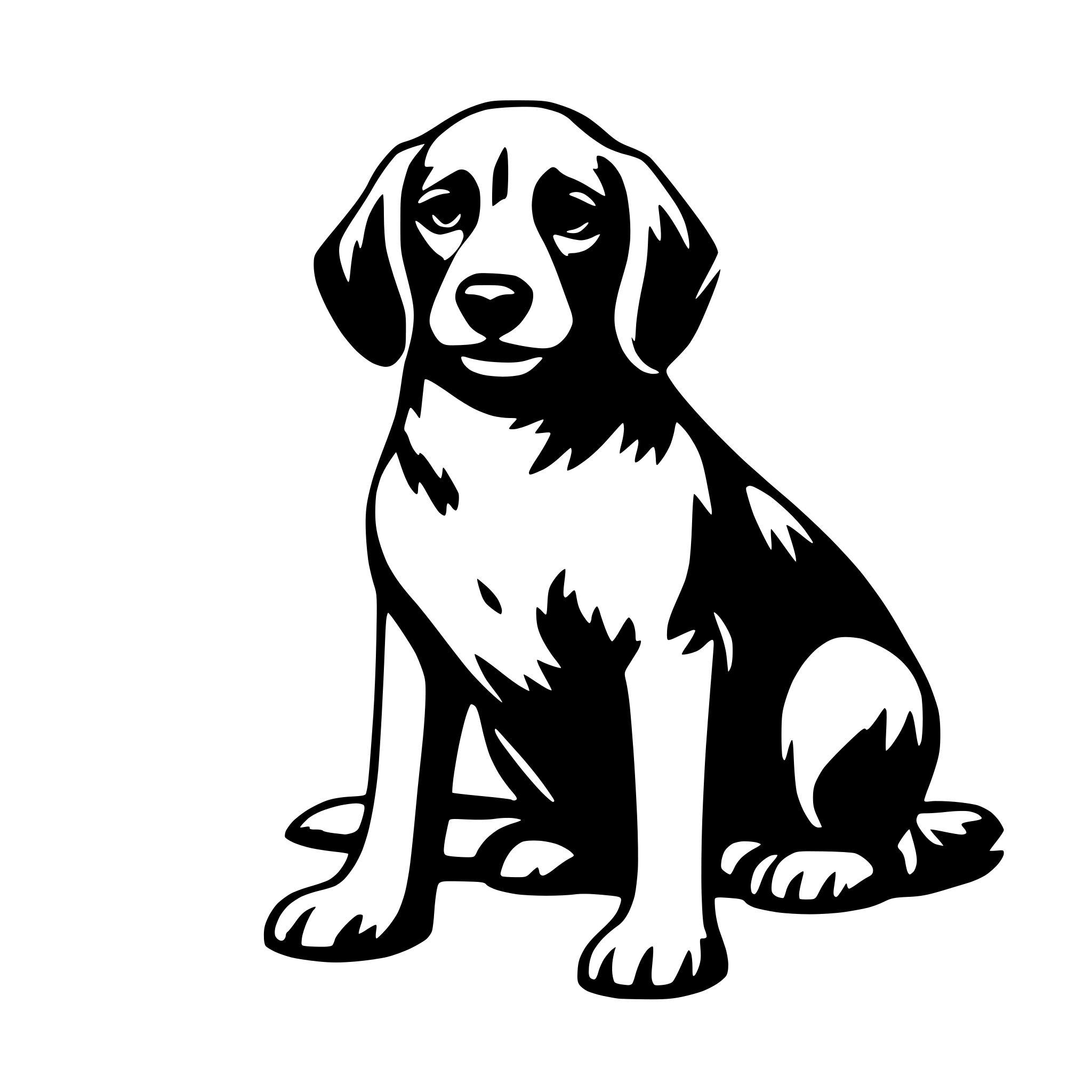 AI-generated SVG of a dog