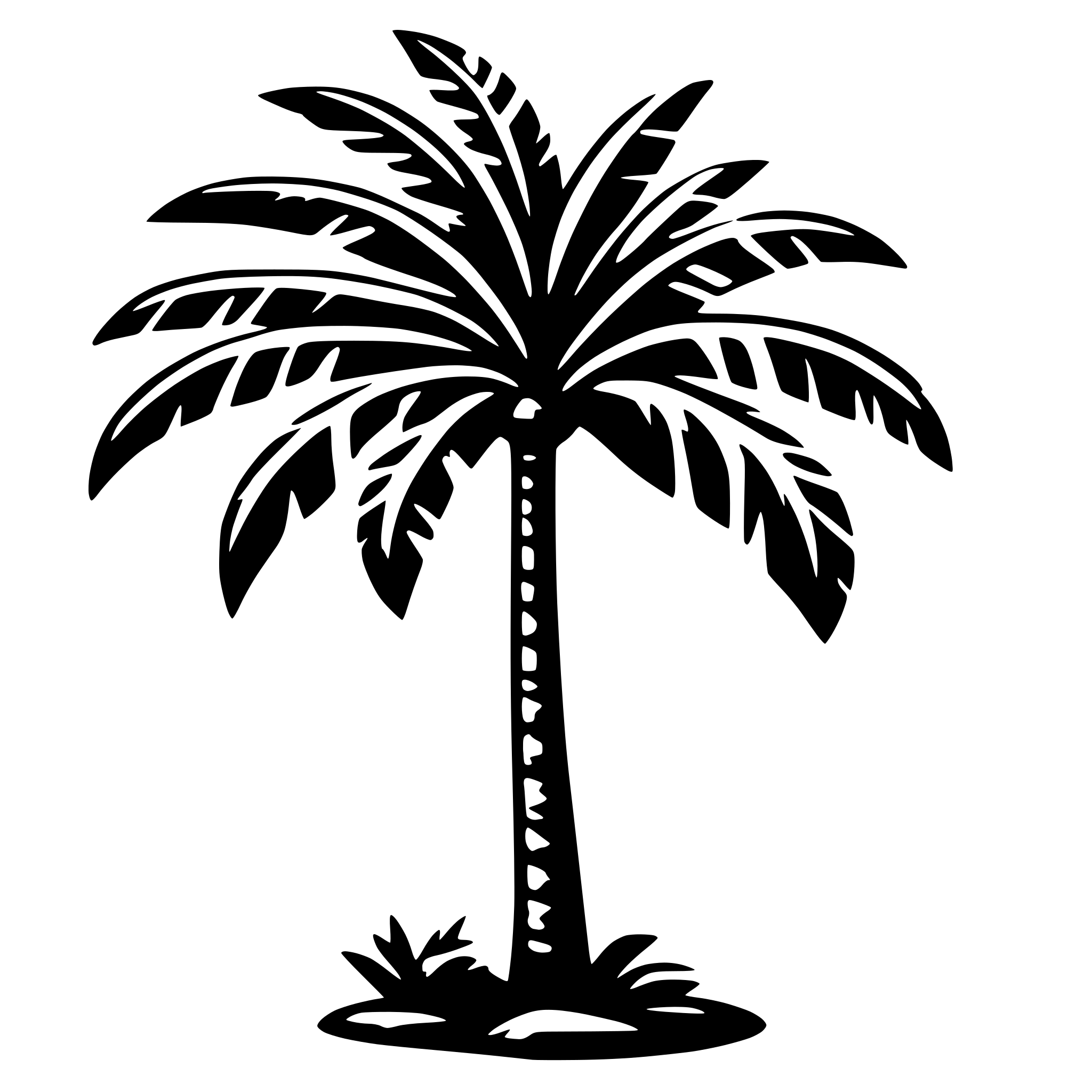 AI-generated SVG of a palm