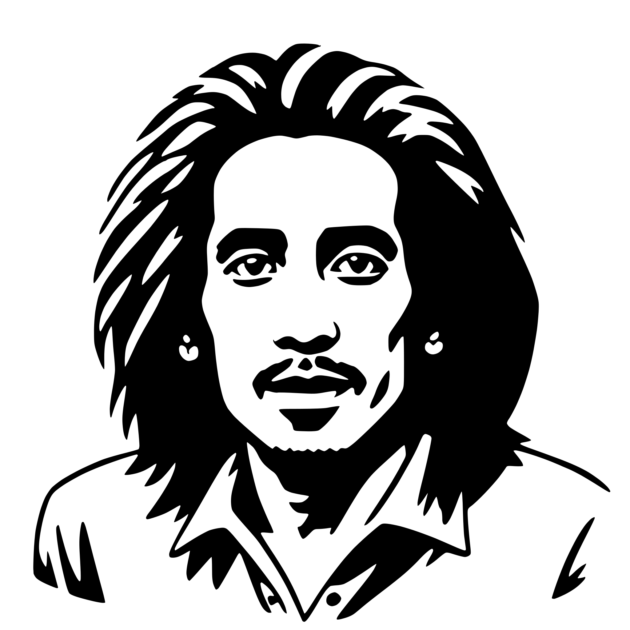 AI-generated SVG of 'bob marley'