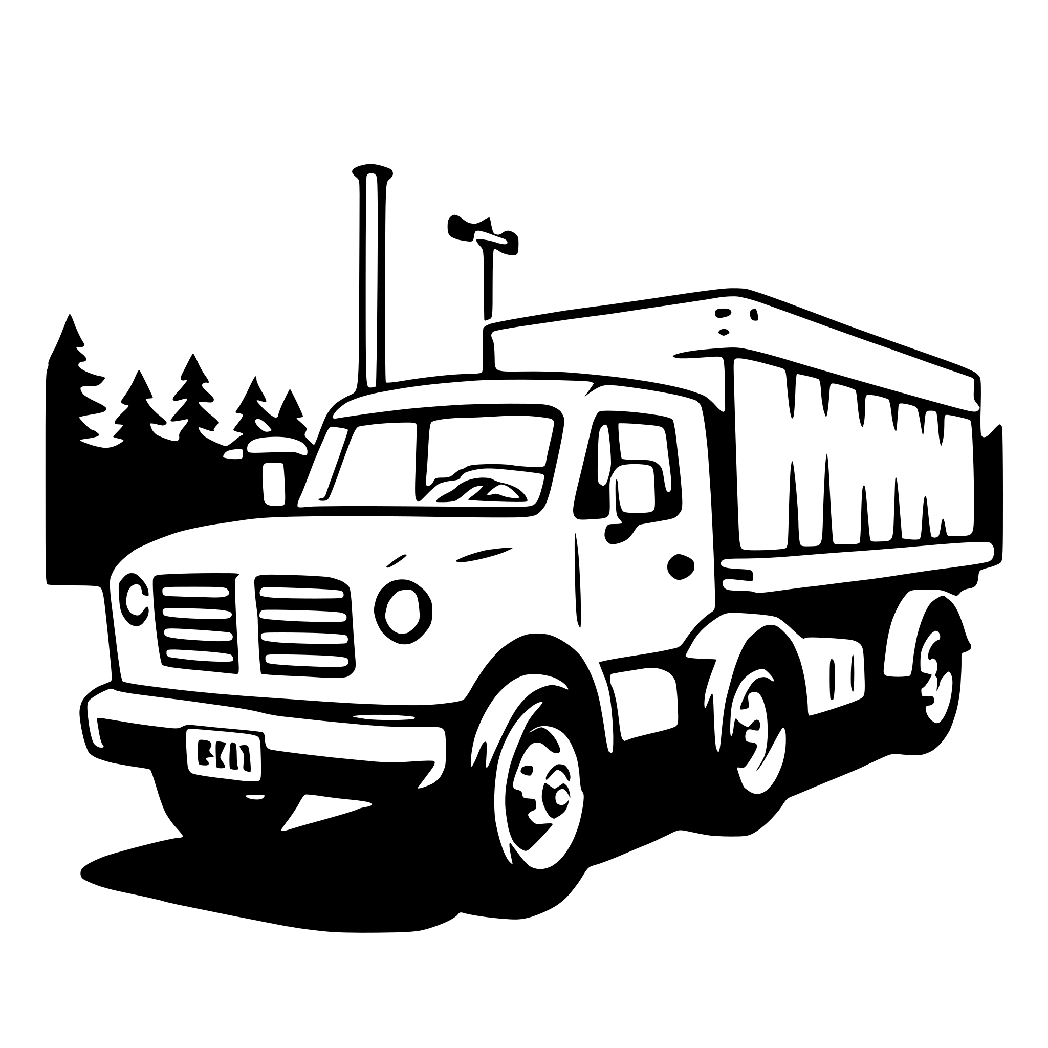 AI-generated SVG of 'flatbed truck'
