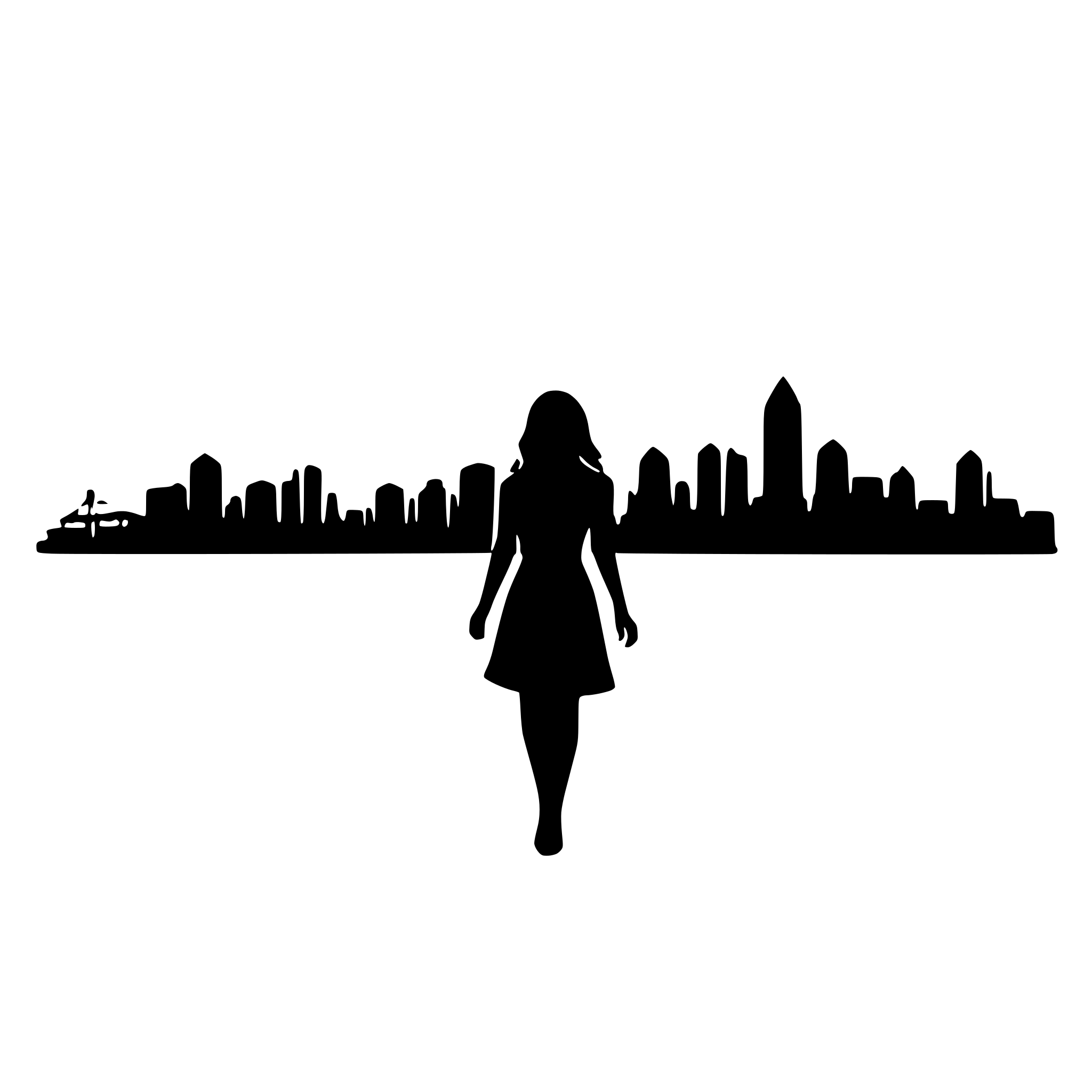 AI-generated SVG of a create silhouette of kansas city skyline