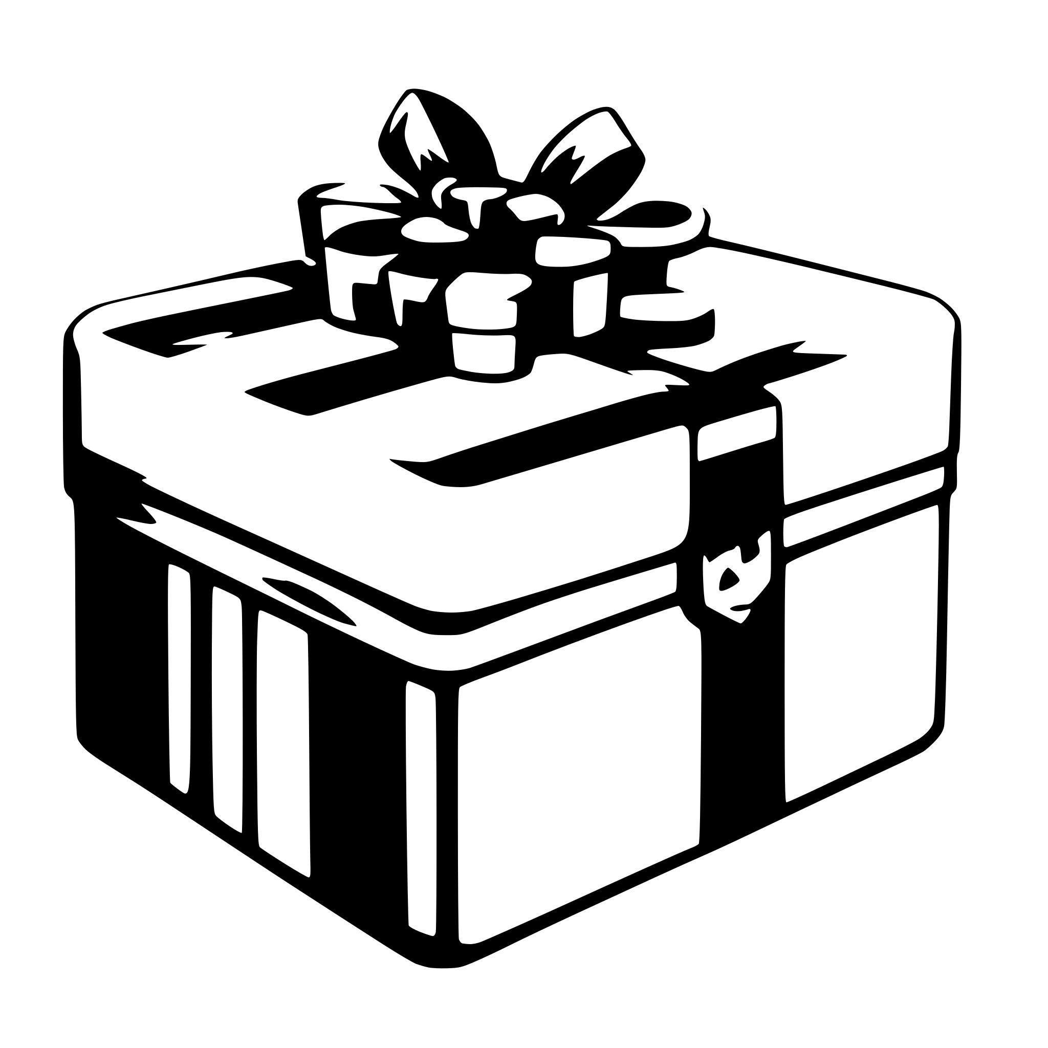 AI-generated SVG of 'gift box'