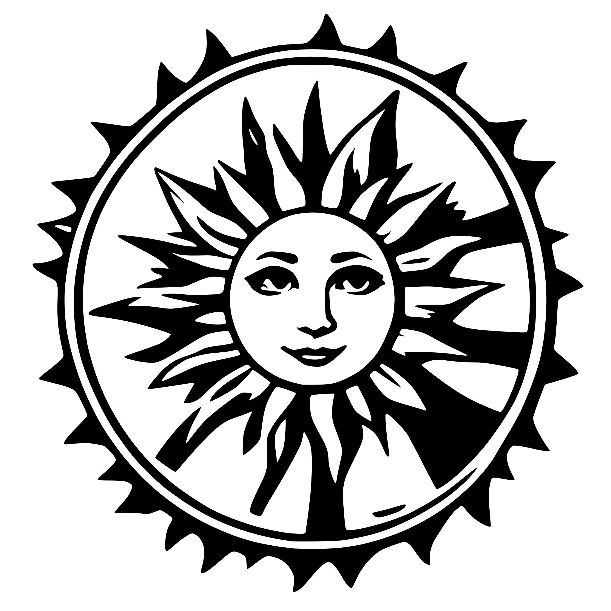 AI-generated SVG of a sun