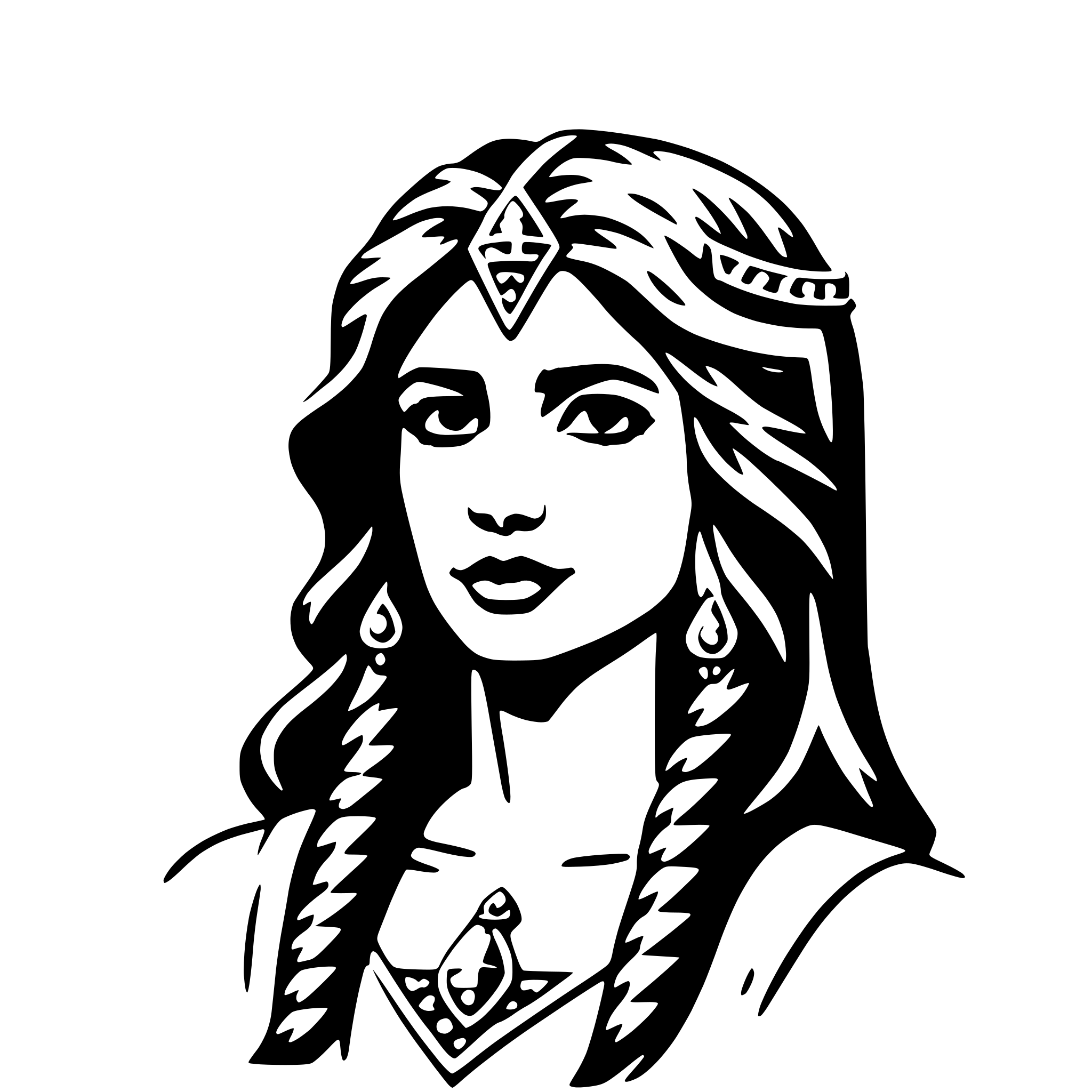 AI-generated SVG of 'ishtar'