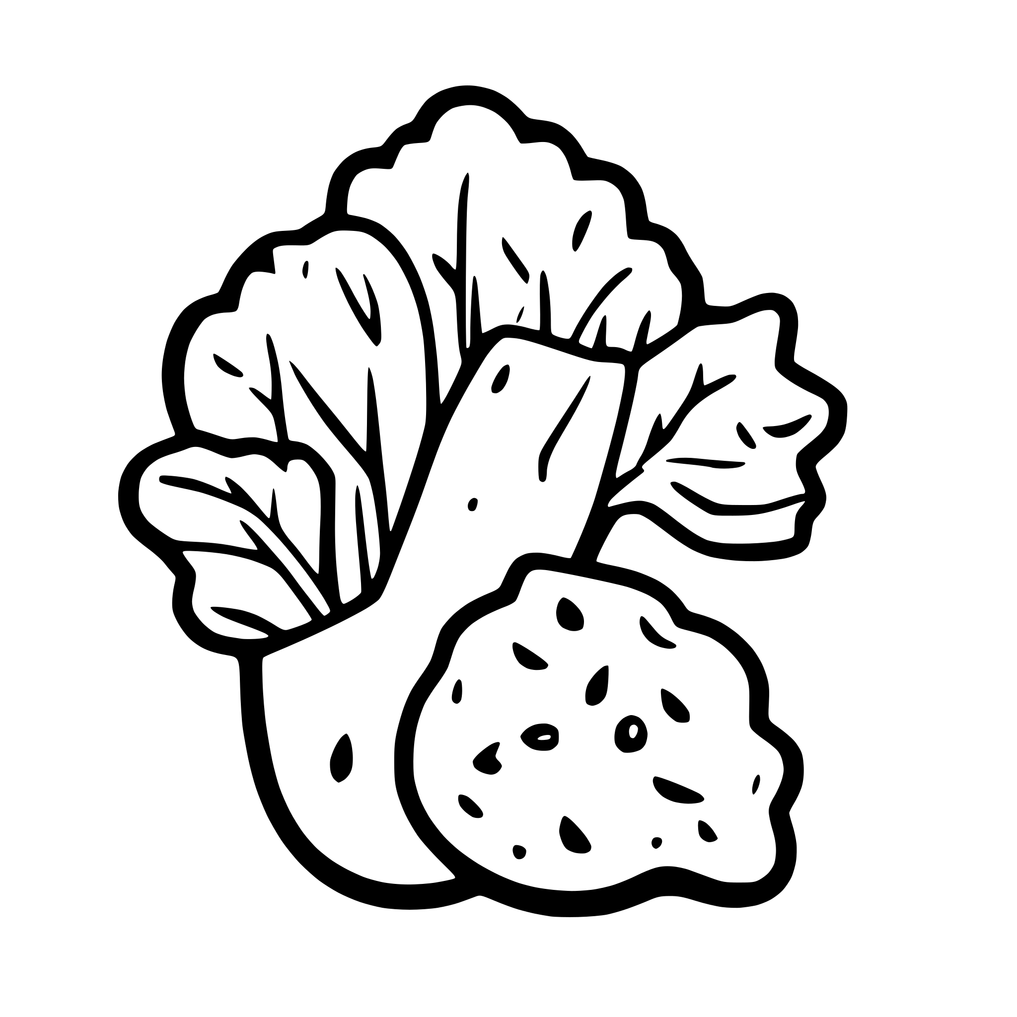 AI-generated SVG of a Generate scattered vegetables