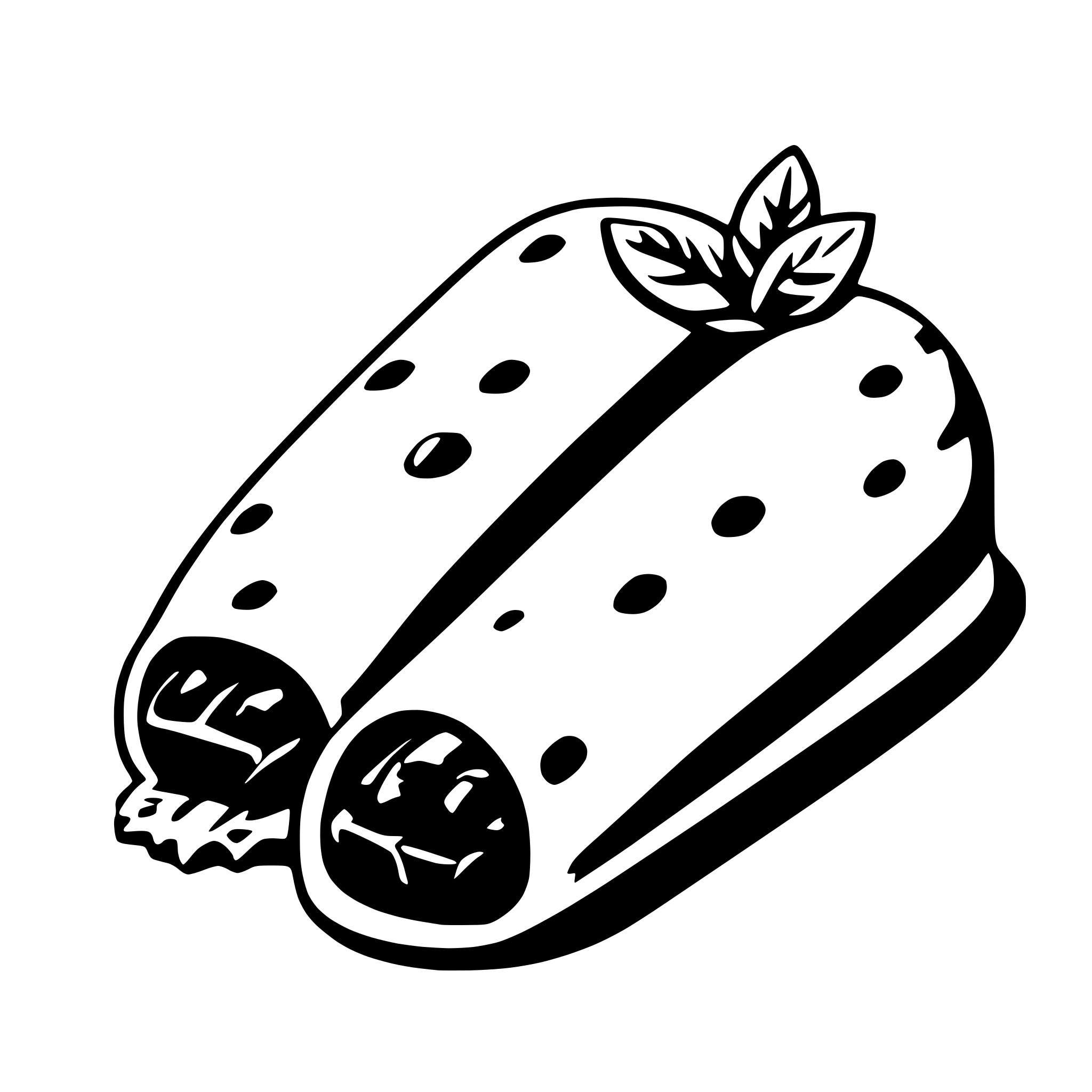 AI-generated SVG of 'burrito'