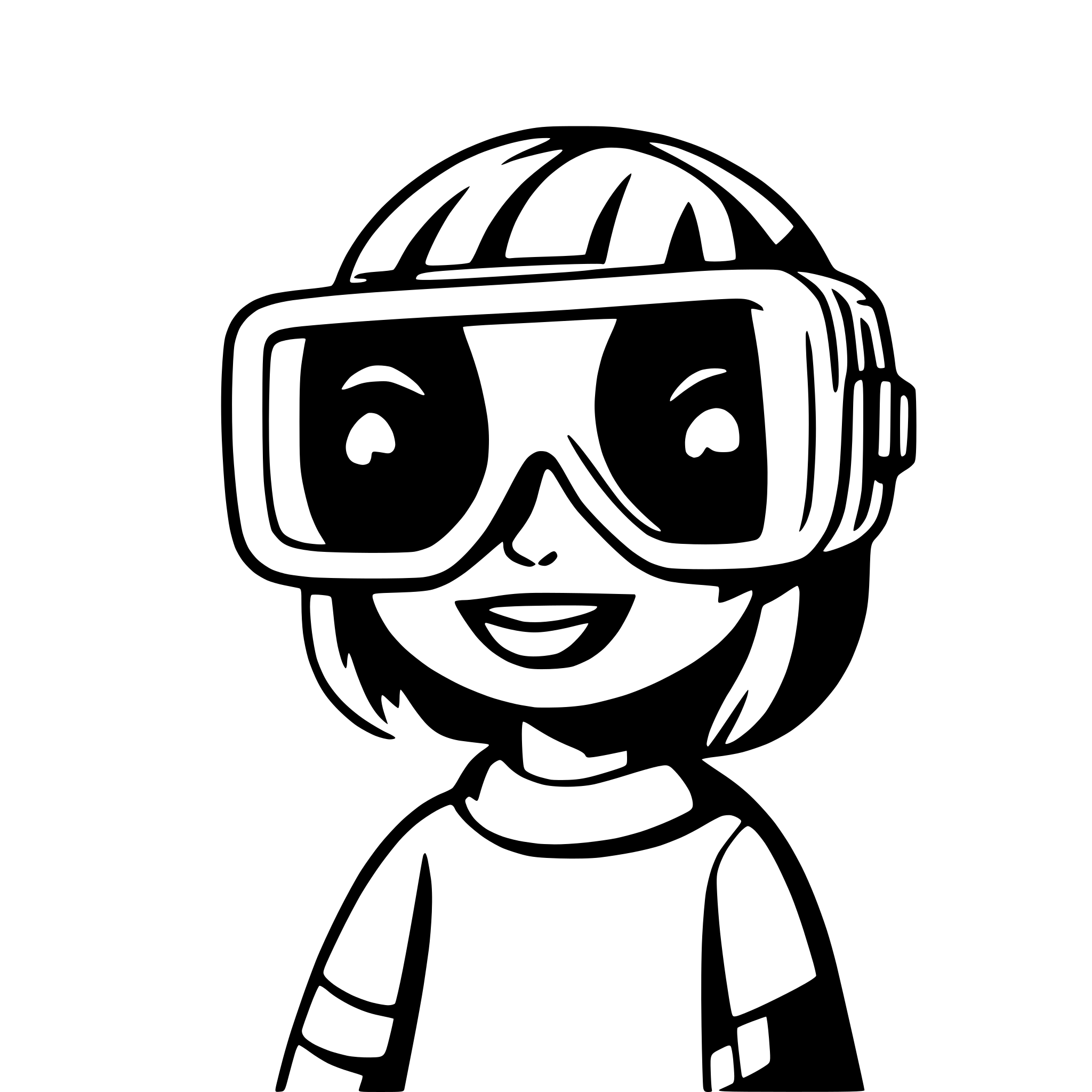 AI-generated SVG of 'Virtual reality glasses'