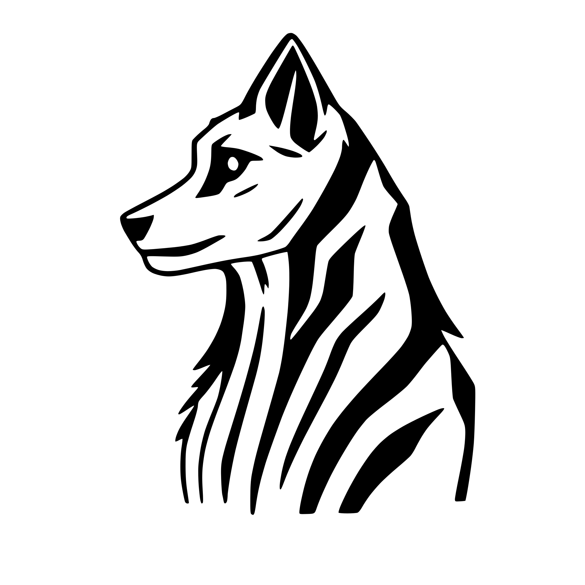 AI-generated SVG of a Generate a Border Collie from the side view