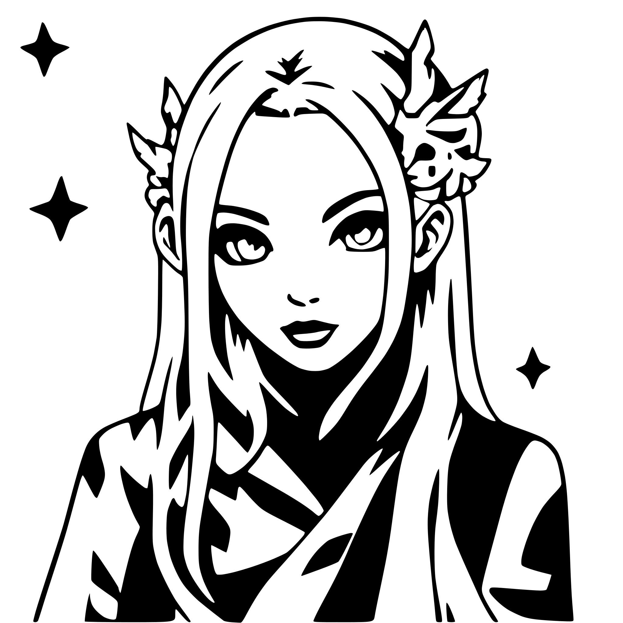 AI-generated SVG of a Antichrist