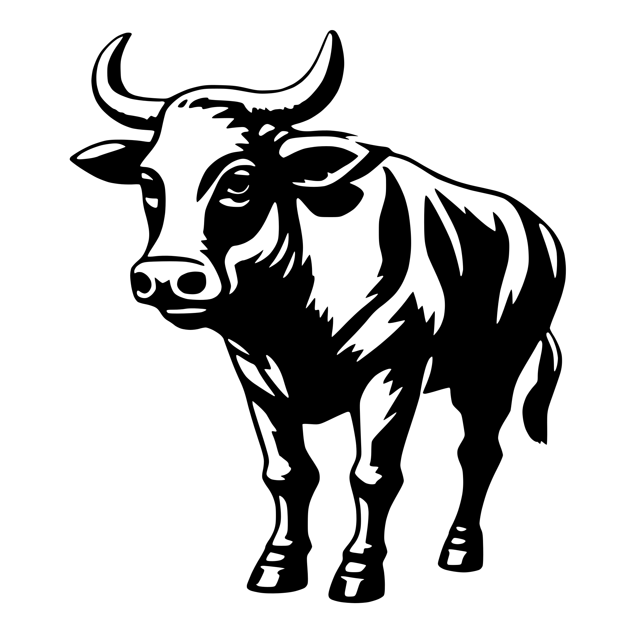 AI-generated SVG of 'bull'