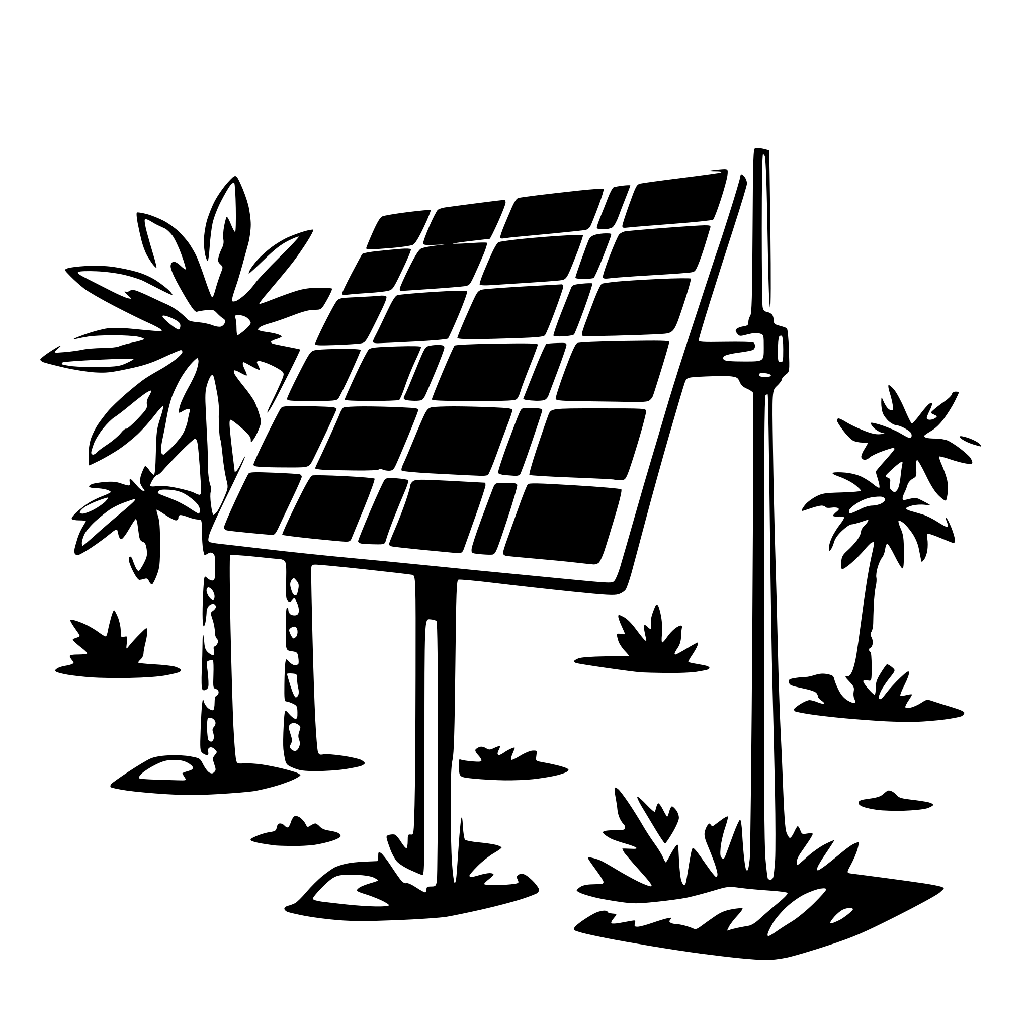 AI-generated SVG of 'a single solar panel'