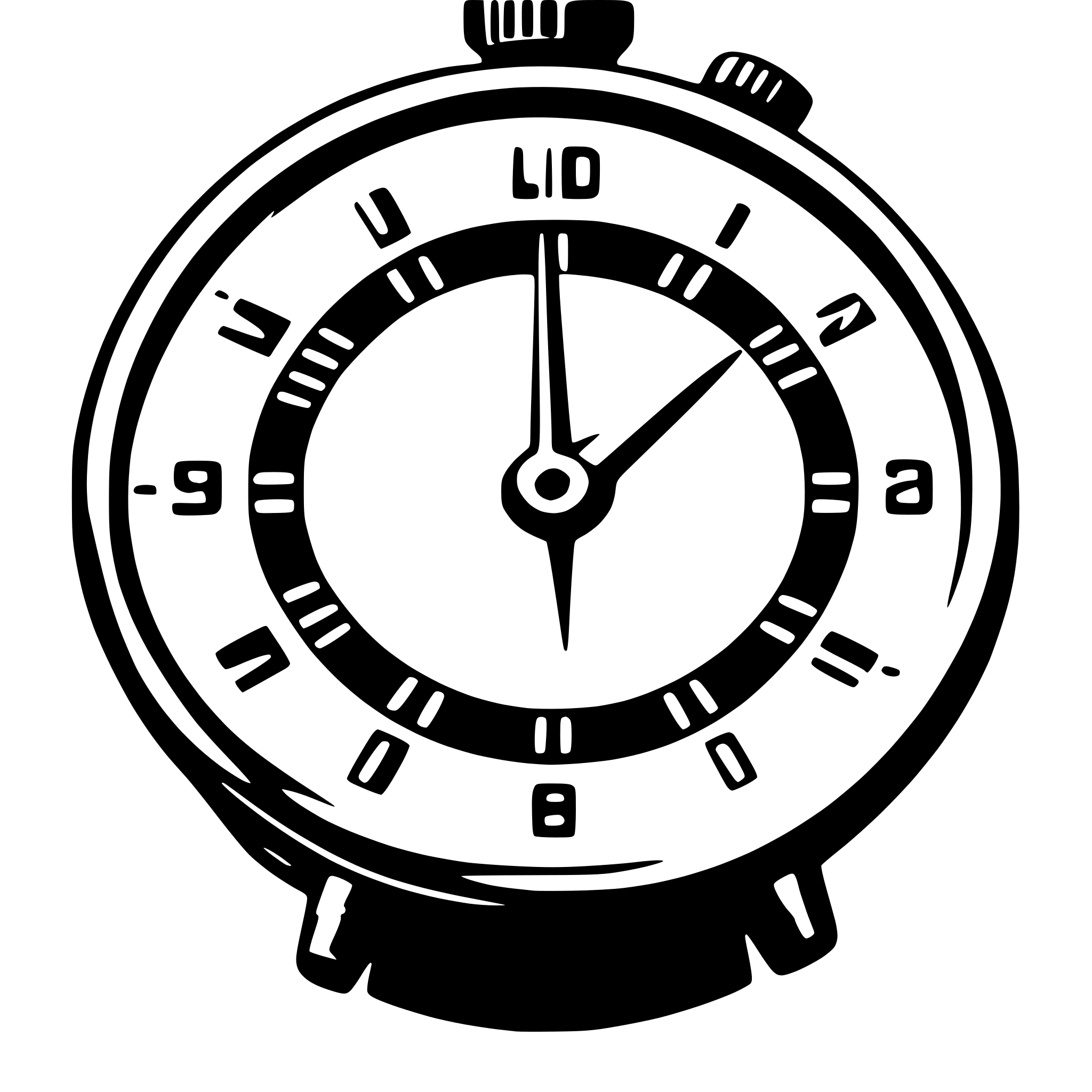 AI-generated SVG of 'A stopwatch'