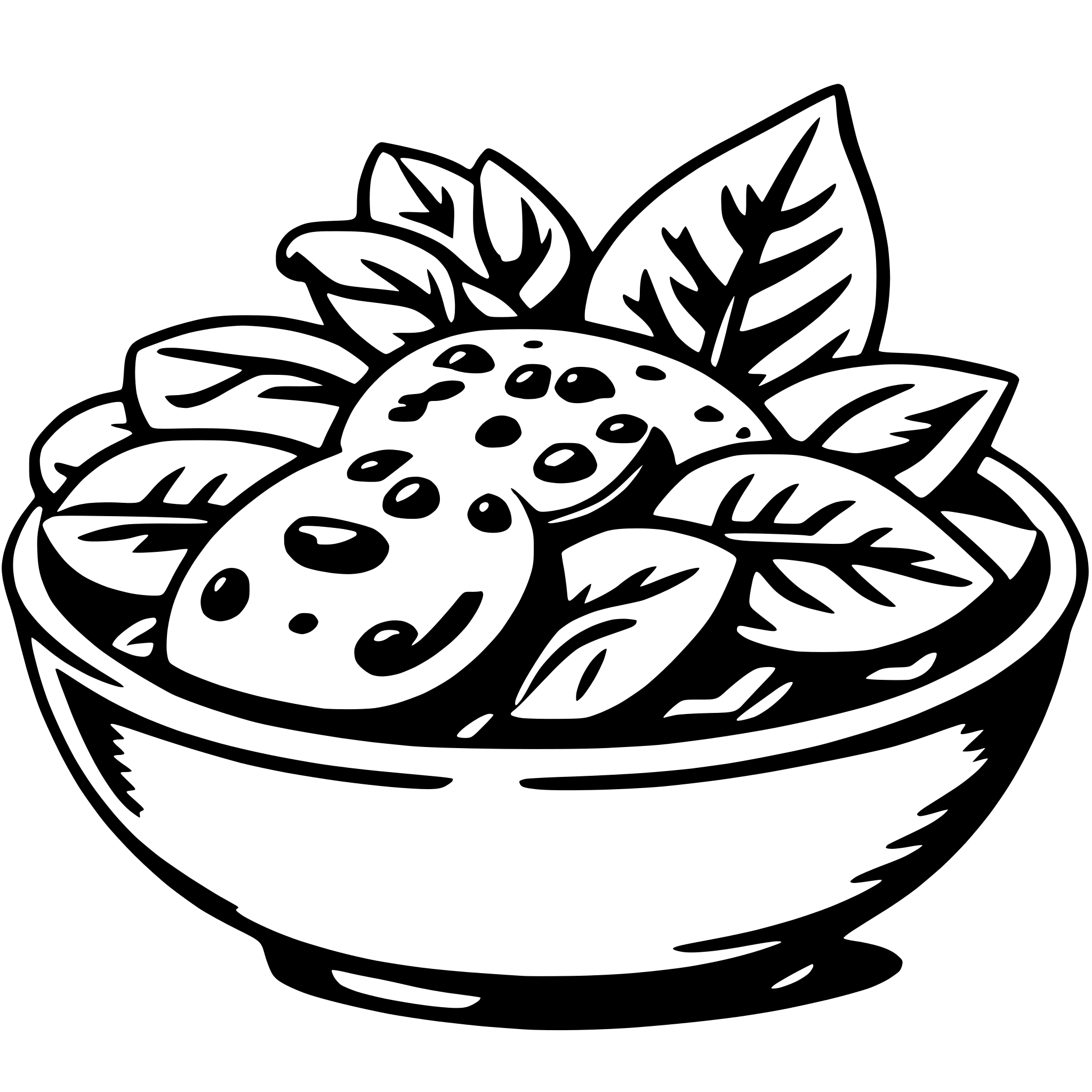 AI-generated SVG of a salad