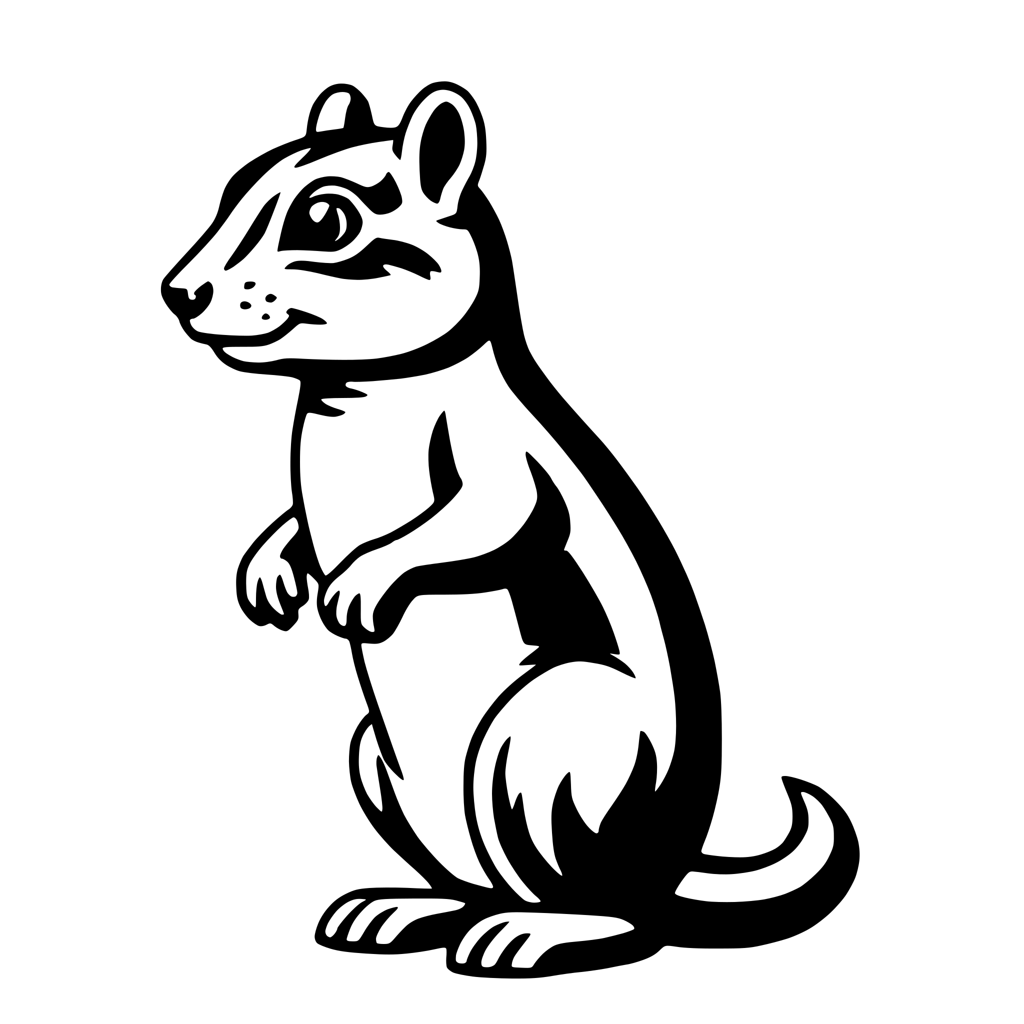 AI-generated SVG of a chipmunk