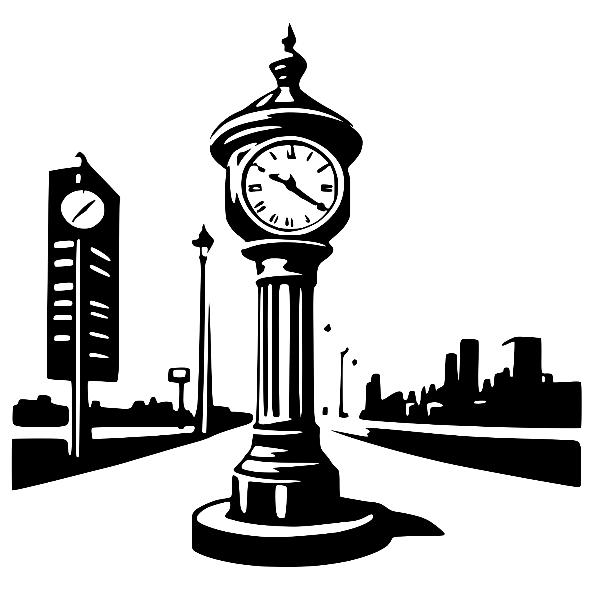 AI-generated SVG of 'street clock'