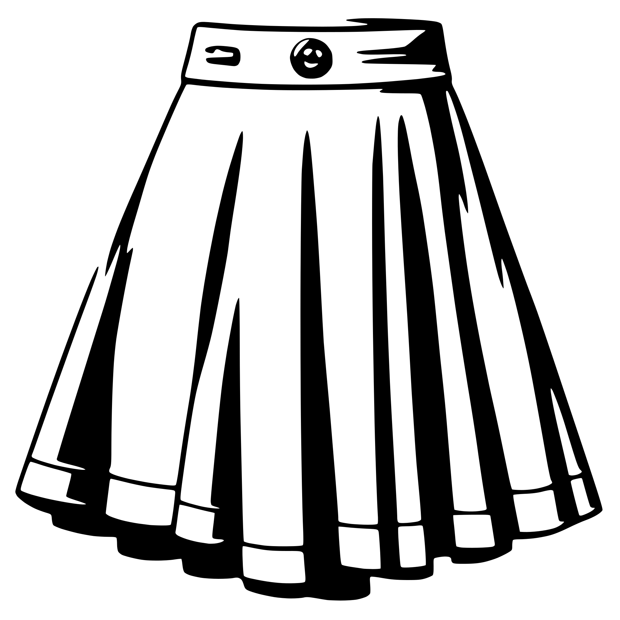 AI-generated SVG of a skirt