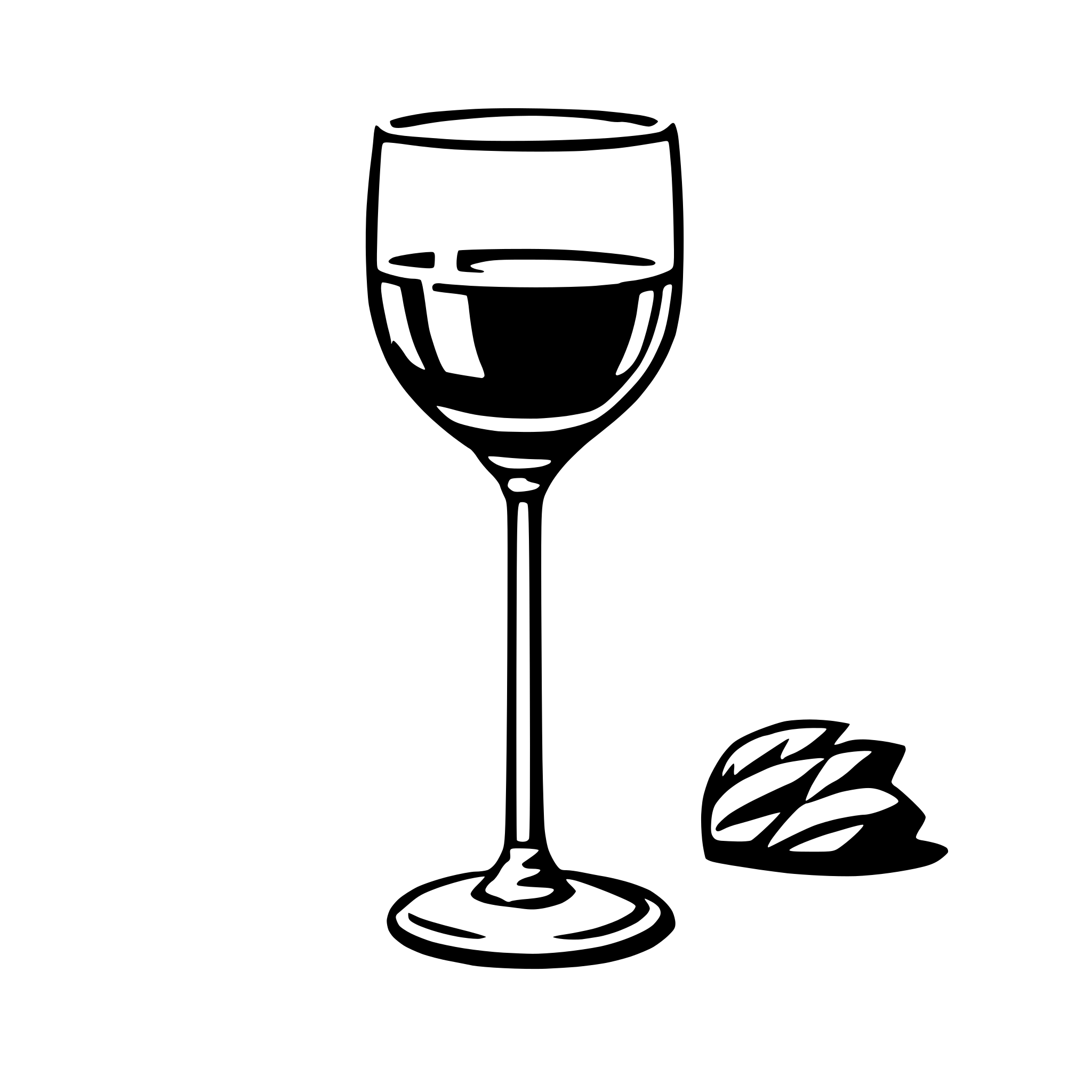 AI-generated SVG of a glass