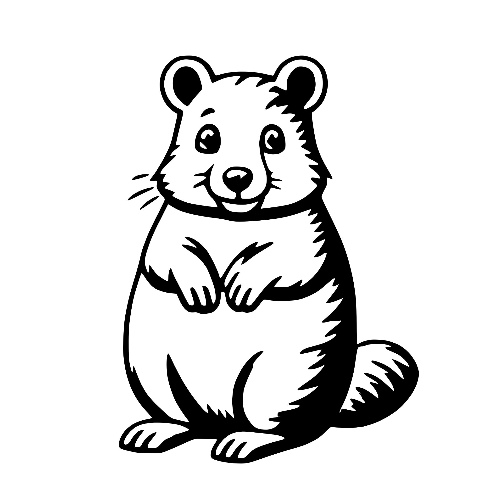 AI-generated SVG of 'quokka'