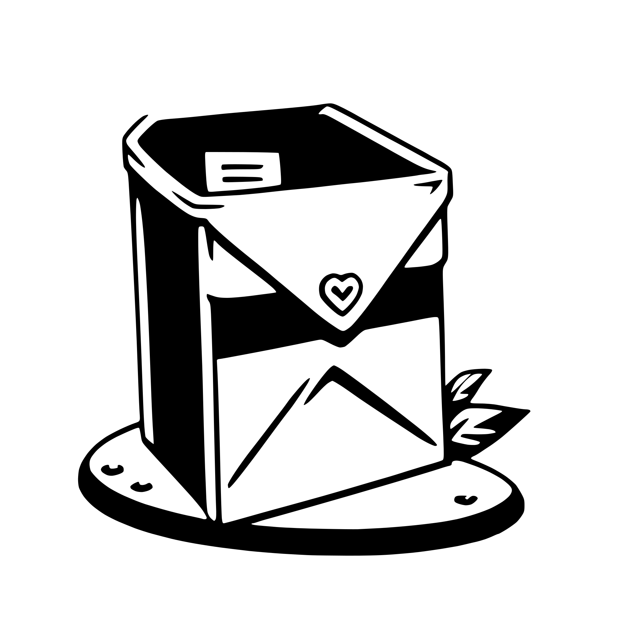 AI-generated SVG of a love letters